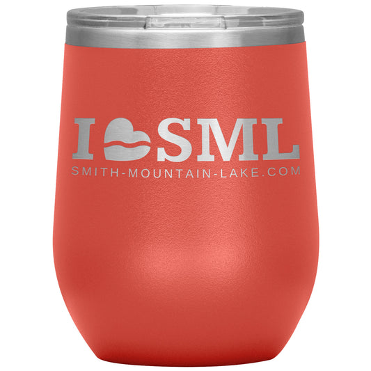 I Love Smith Mountain Lake Insulated Wine Tumbler