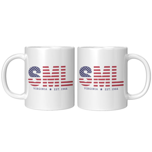 Patriotic Smith Mountain Lake, VA, Coffee Mug