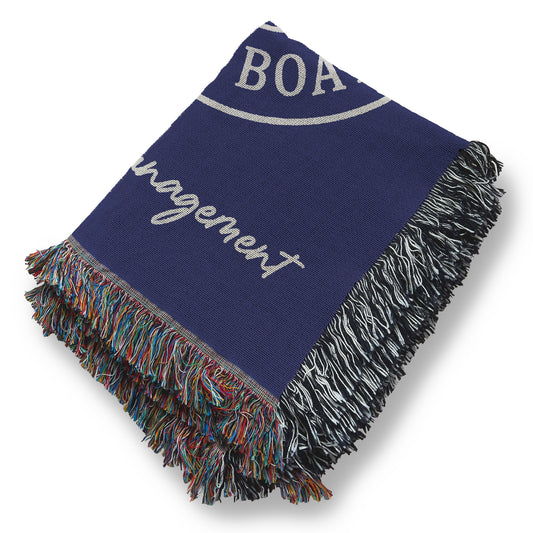 Life Is Better On The Boat Custom Blanket - Personalized Woven Cotton Throw