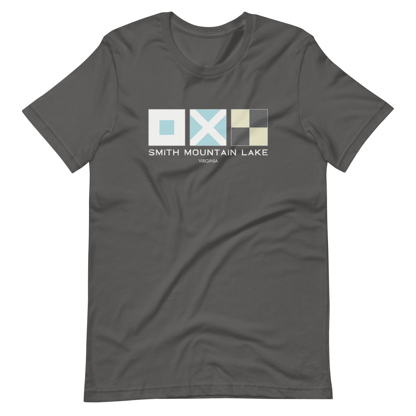 Smith Mountain Lake (SML) Nautical Flags Unisex Tshirt