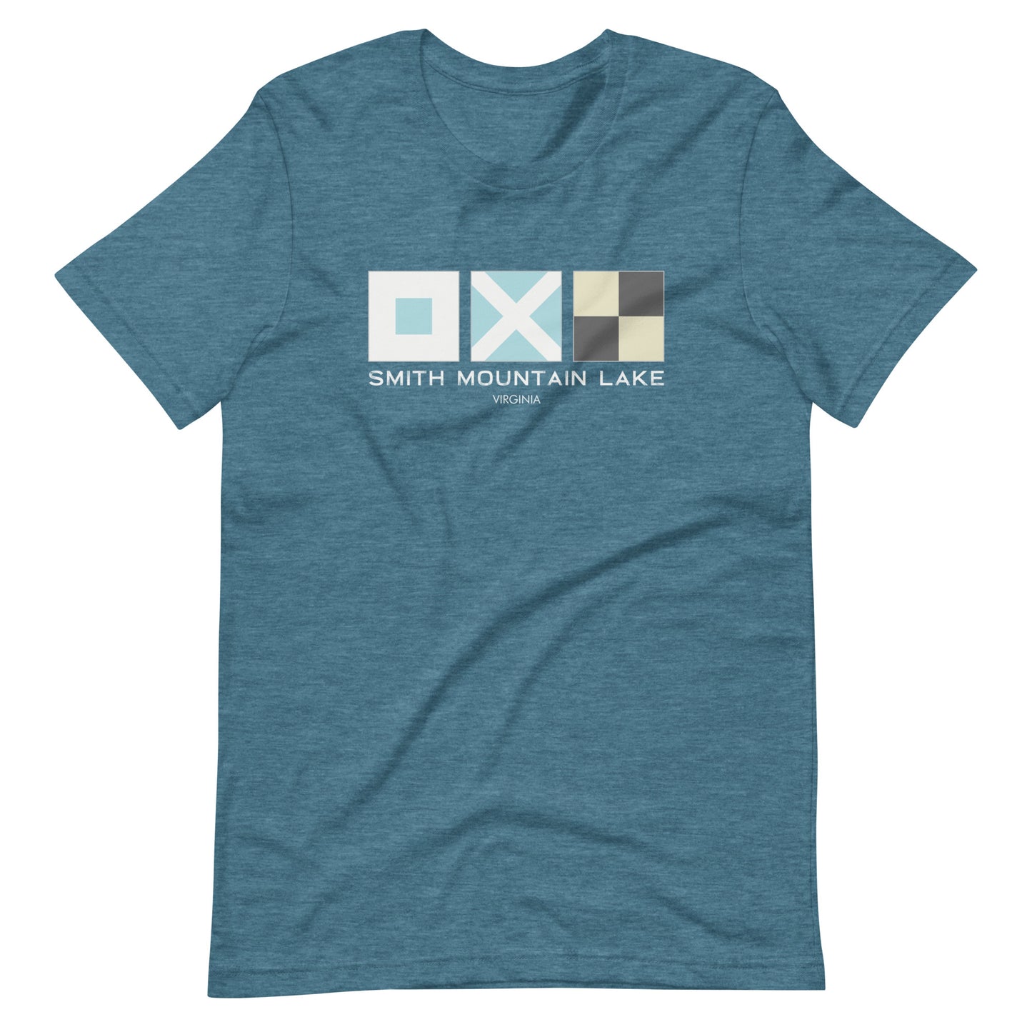 Smith Mountain Lake (SML) Nautical Flags Unisex Tshirt
