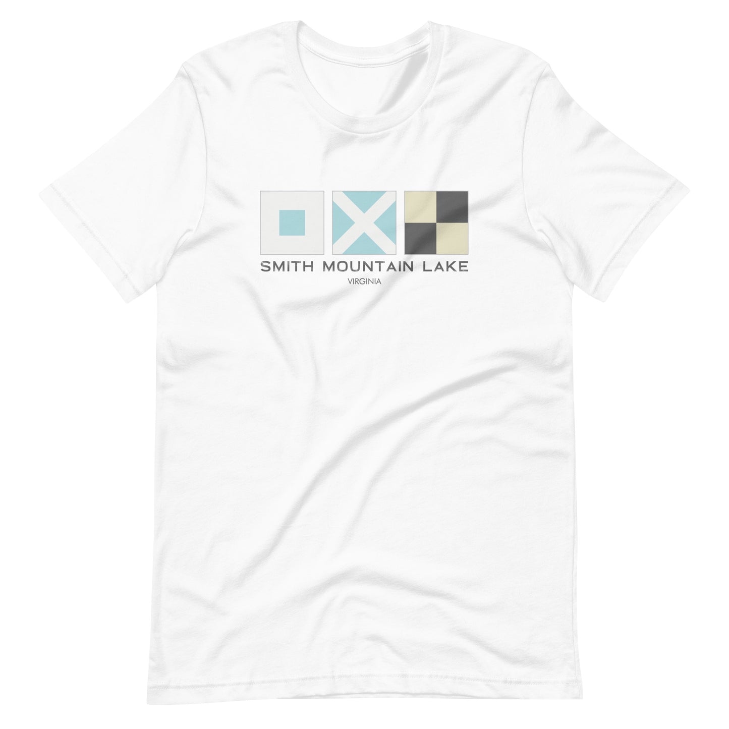 Smith Mountain Lake (SML) Nautical Flags Unisex Tshirt