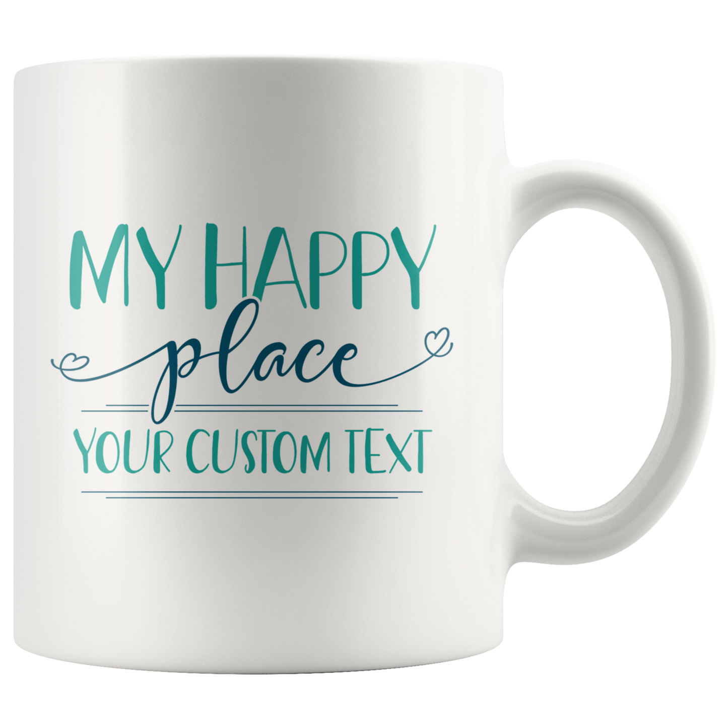 My Happy Place Custom Coffee Mug
