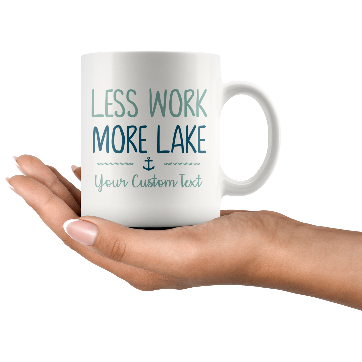 Less Work More Lake Custom Coffee Mug