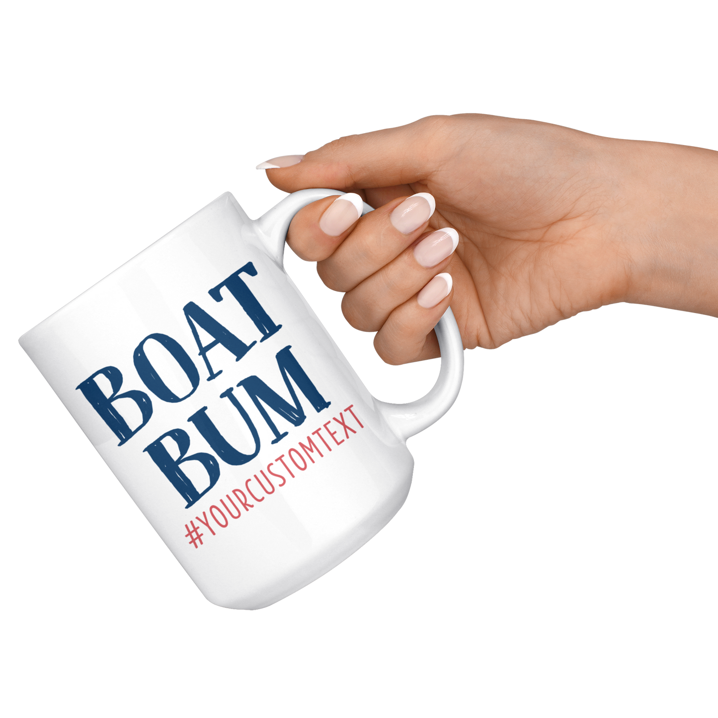 Boat Bum Custom Coffee Mug