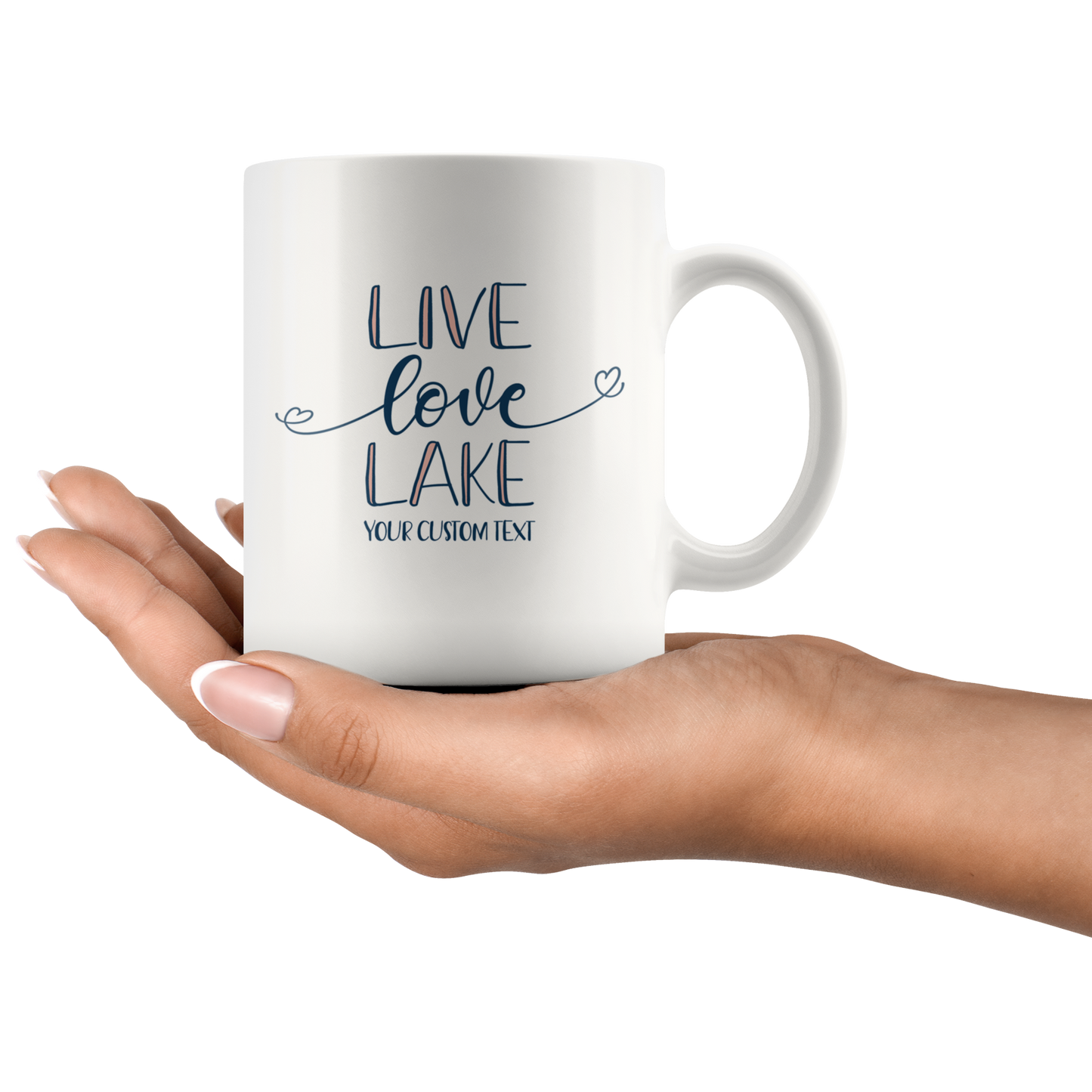 Live Love Lake Custom Coffee Mug
