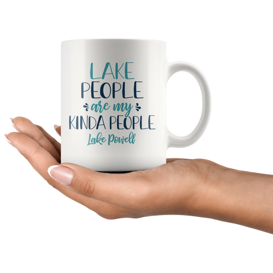 Lake People Are My Kinda People Custom Coffee Mug