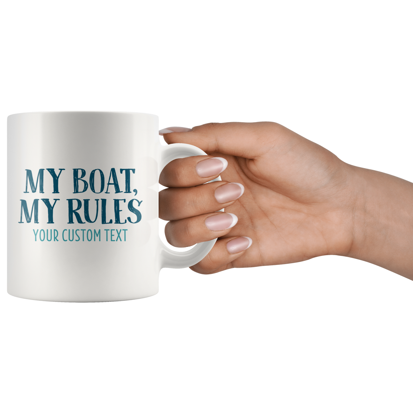 My Boat, My Rules Custom Coffee Mug