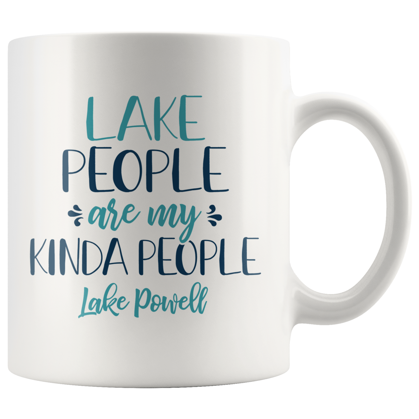 Lake People Are My Kinda People Custom Coffee Mug