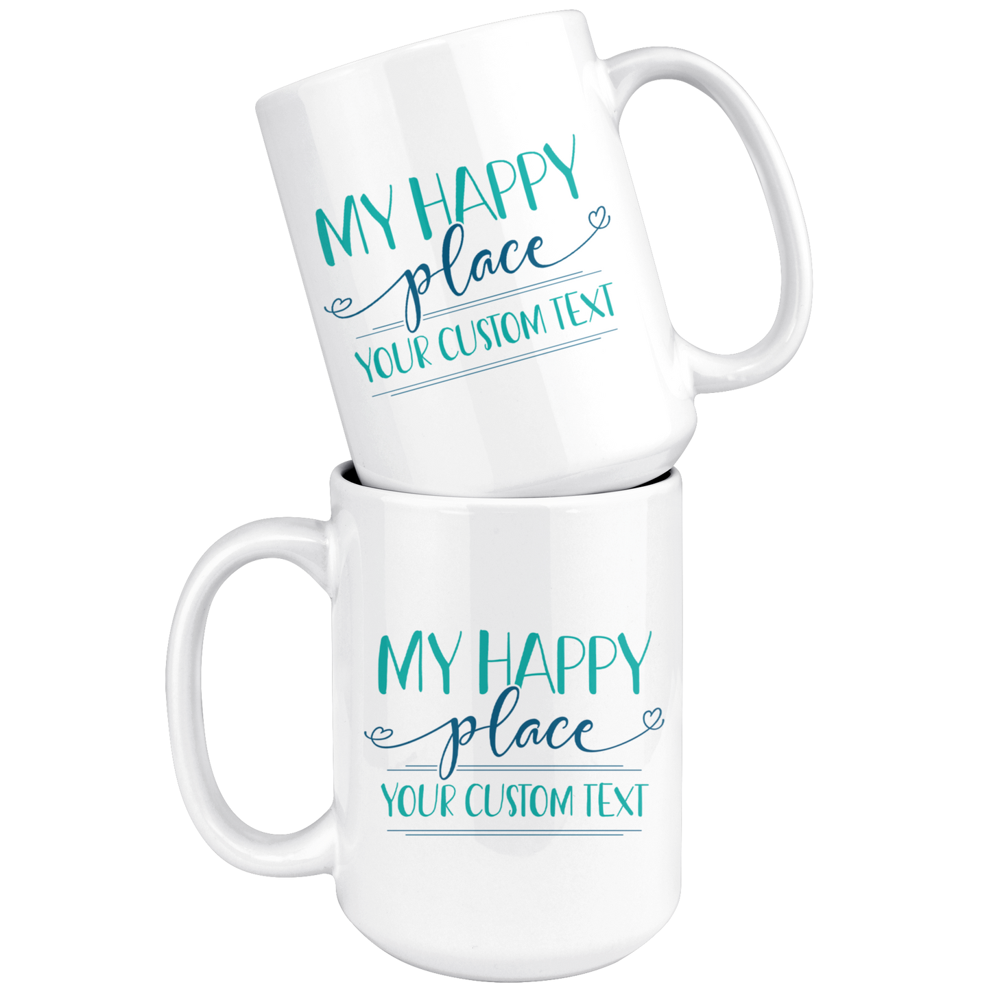 My Happy Place Custom Coffee Mug