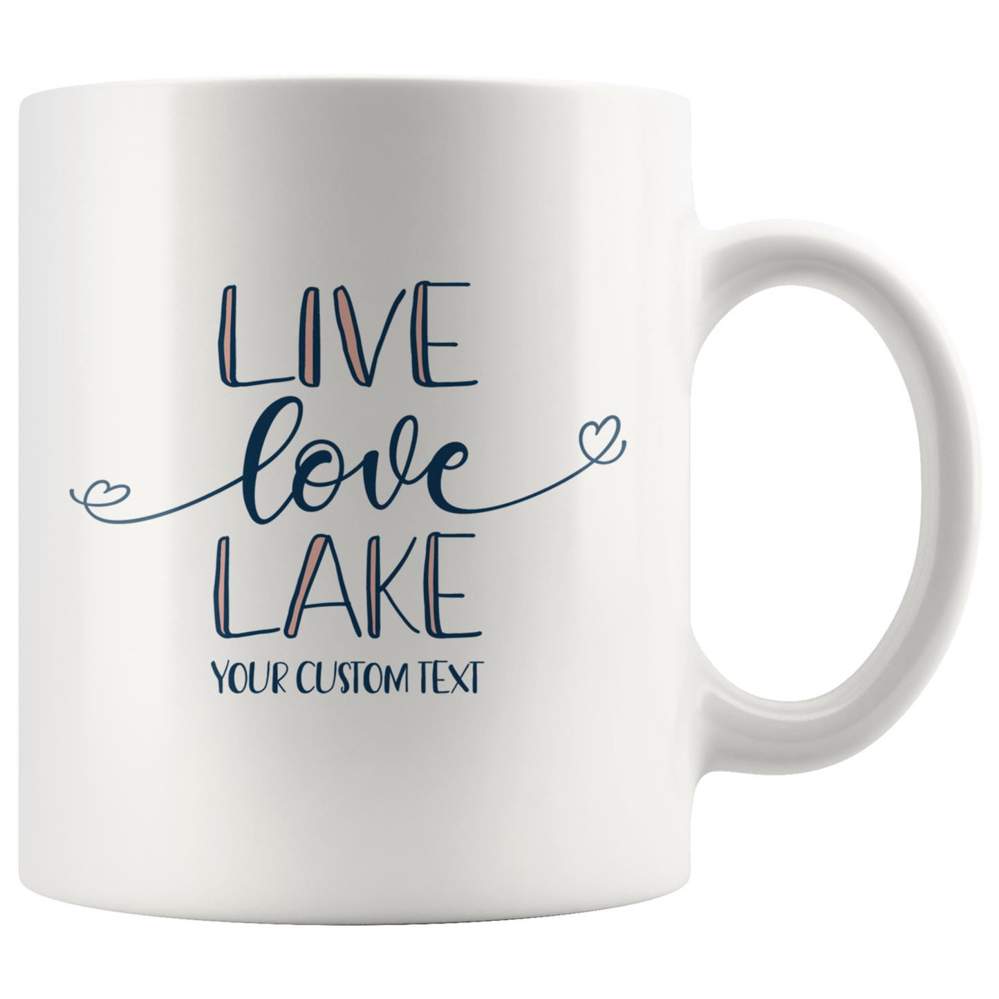 Live Love Lake Custom Coffee Mug