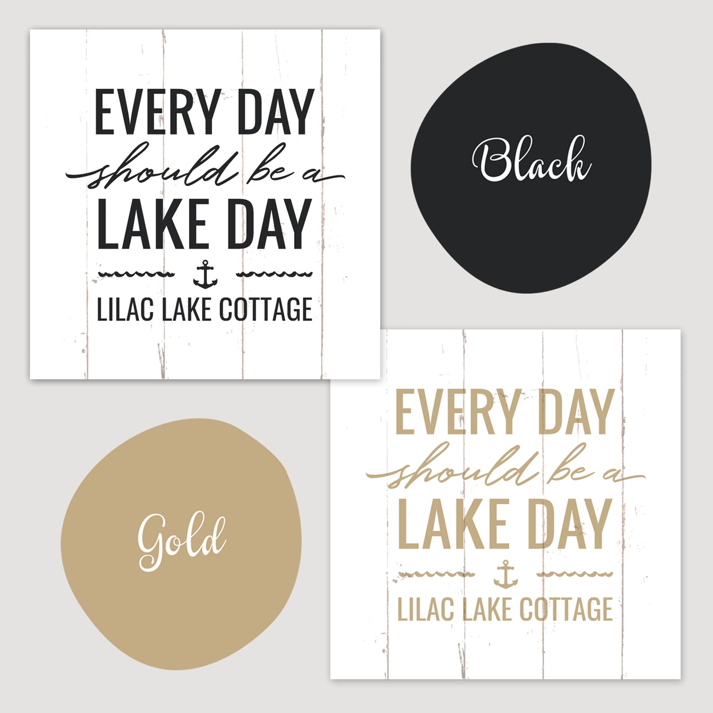 Every Day Should Be A Lake Day - Custom Canvas Square Lake House Sign