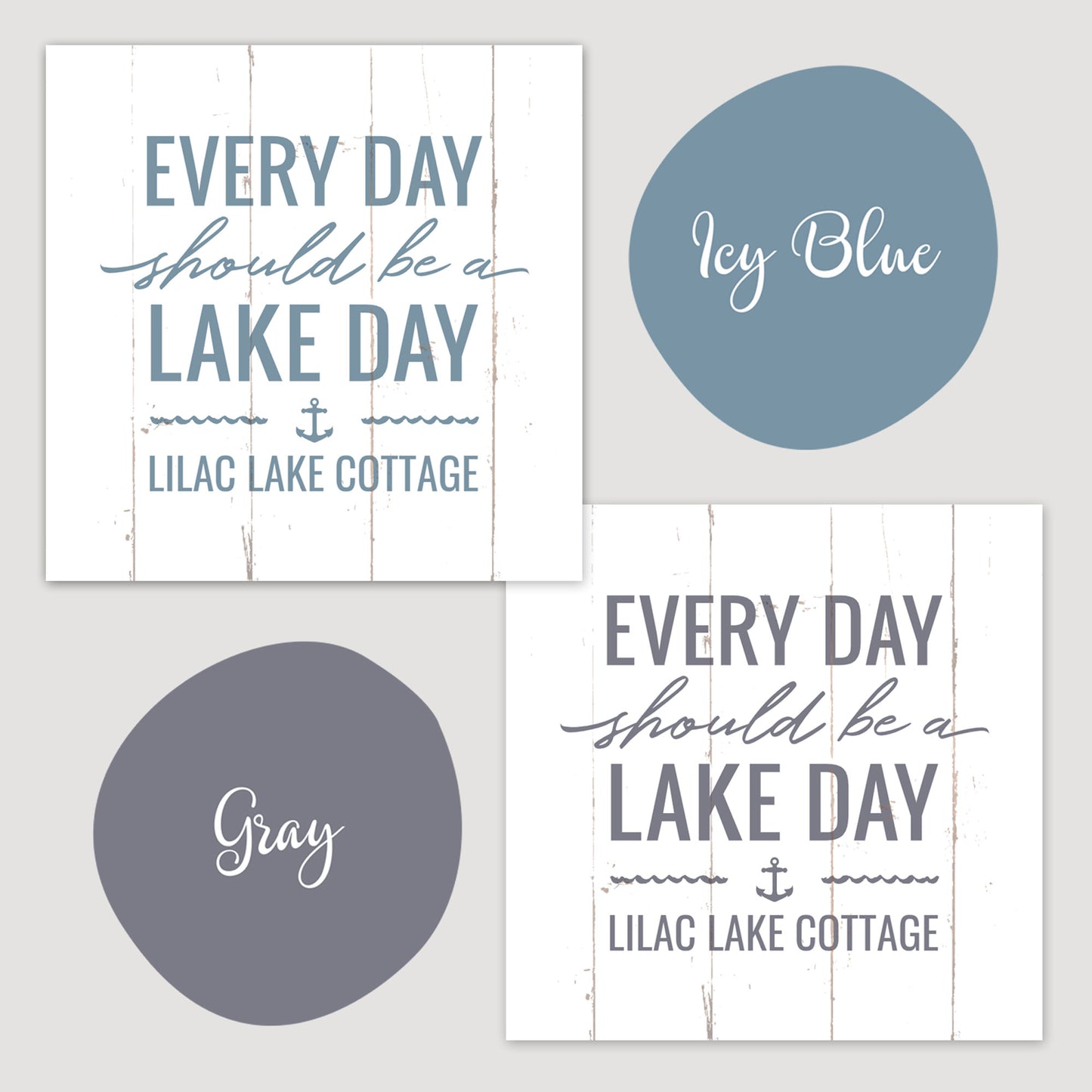 Every Day Should Be A Lake Day - Custom Canvas Square Lake House Sign