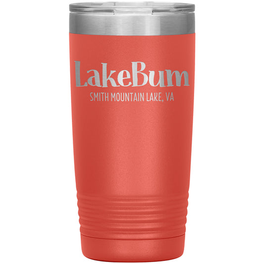 Lake Bum Smith Mountain Lake - Laser Etched Drink Tumbler