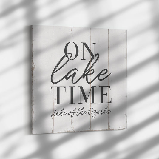Lake of the Ozarks - Custom On Lake Time Canvas Wall Art