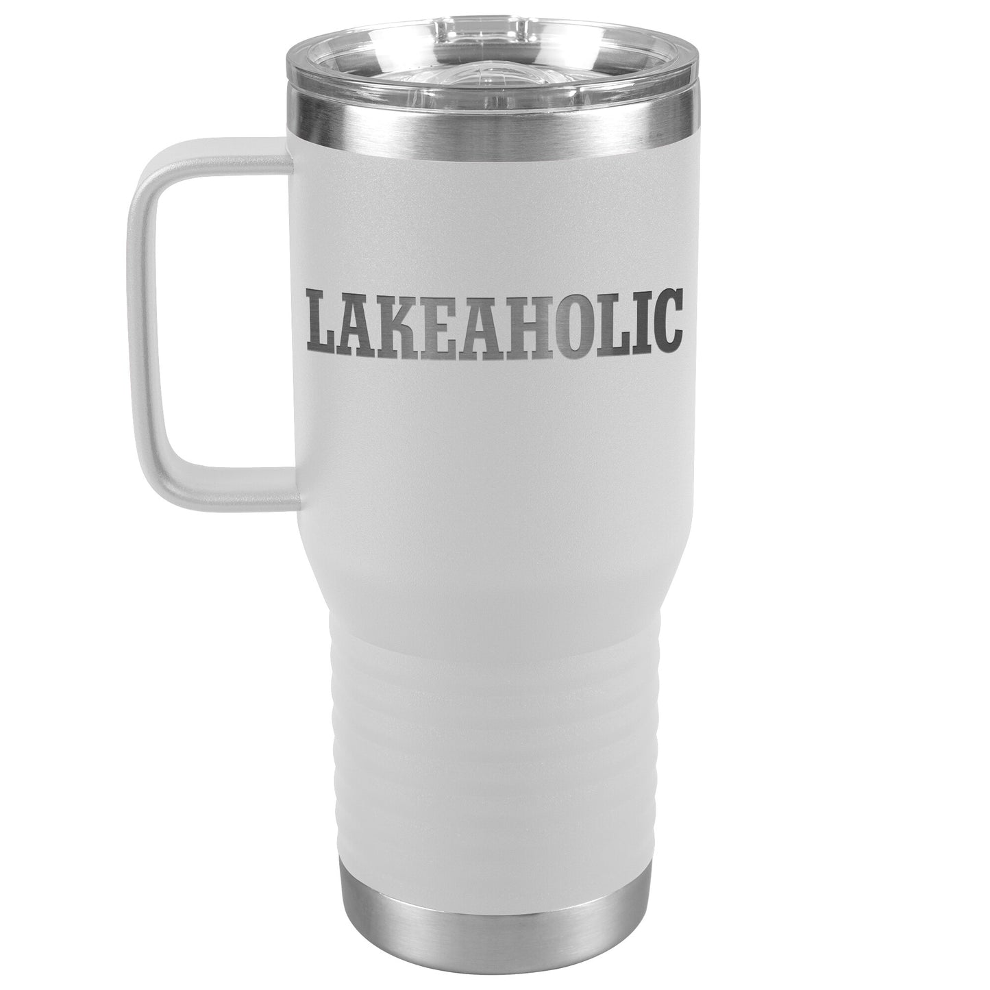 Lakeaholic Funny Drink Tumbler - Insulated Laser Etched Cup