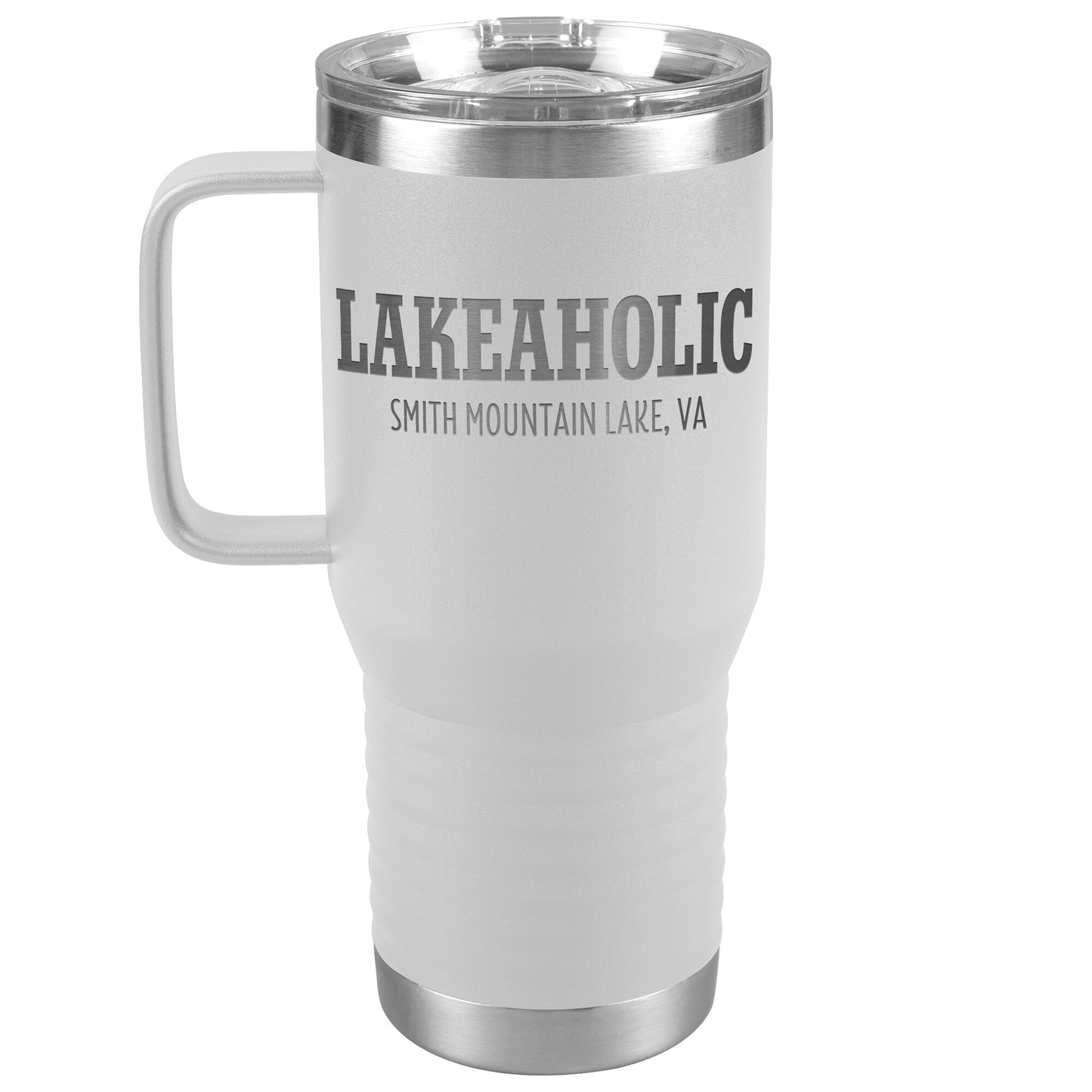 Lakeaholic Smith Mountain Lake - Laser Etched Drink Tumbler