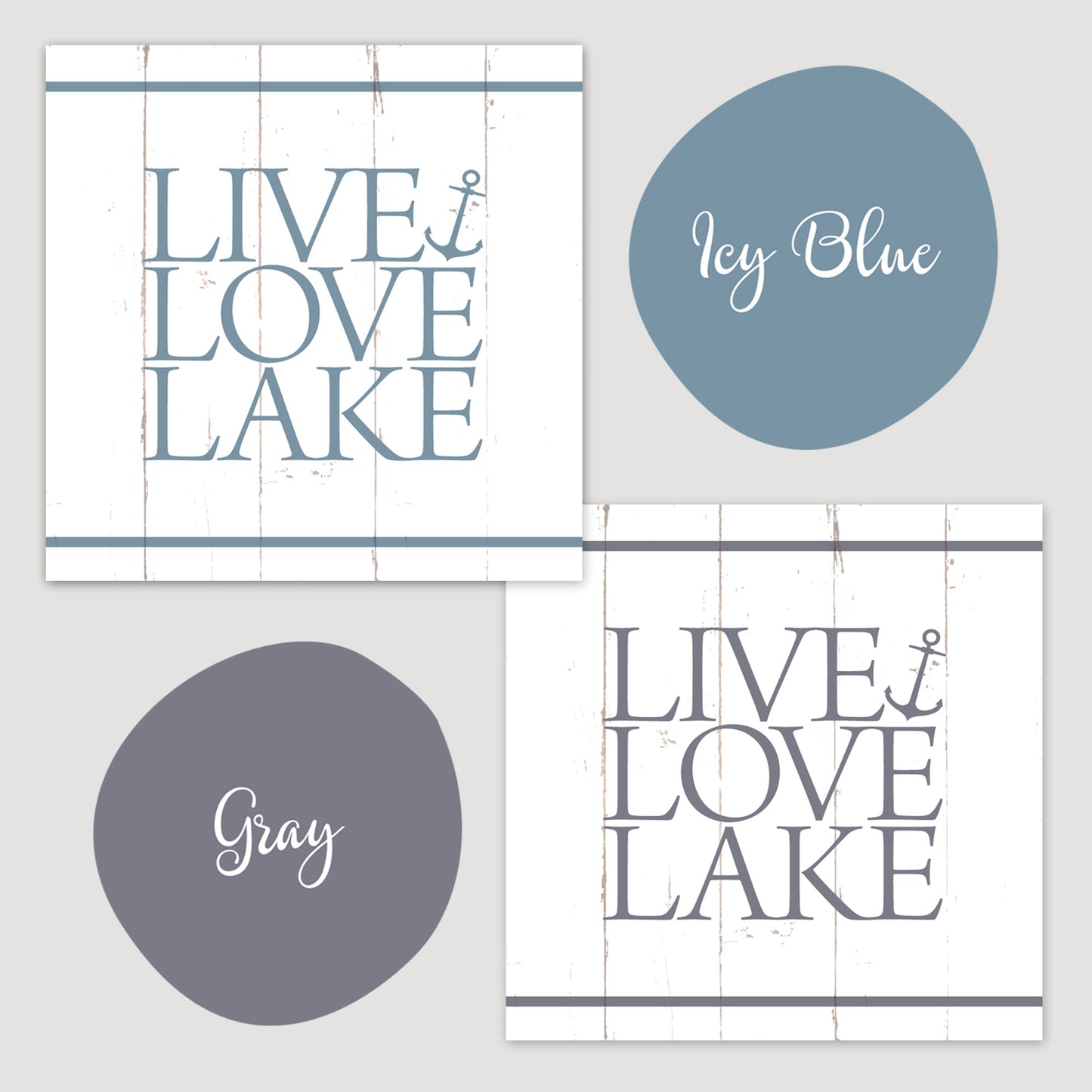 Live Love Lake - Canvas Wall Sign - Lake House Home Decor
