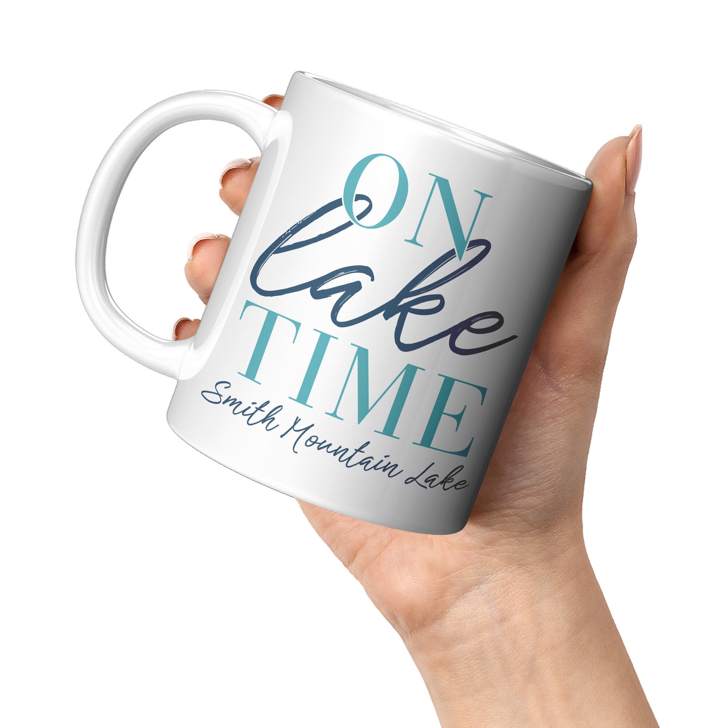 On Lake Time - Smith Mountain Lake, VA Custom Coffee Mug