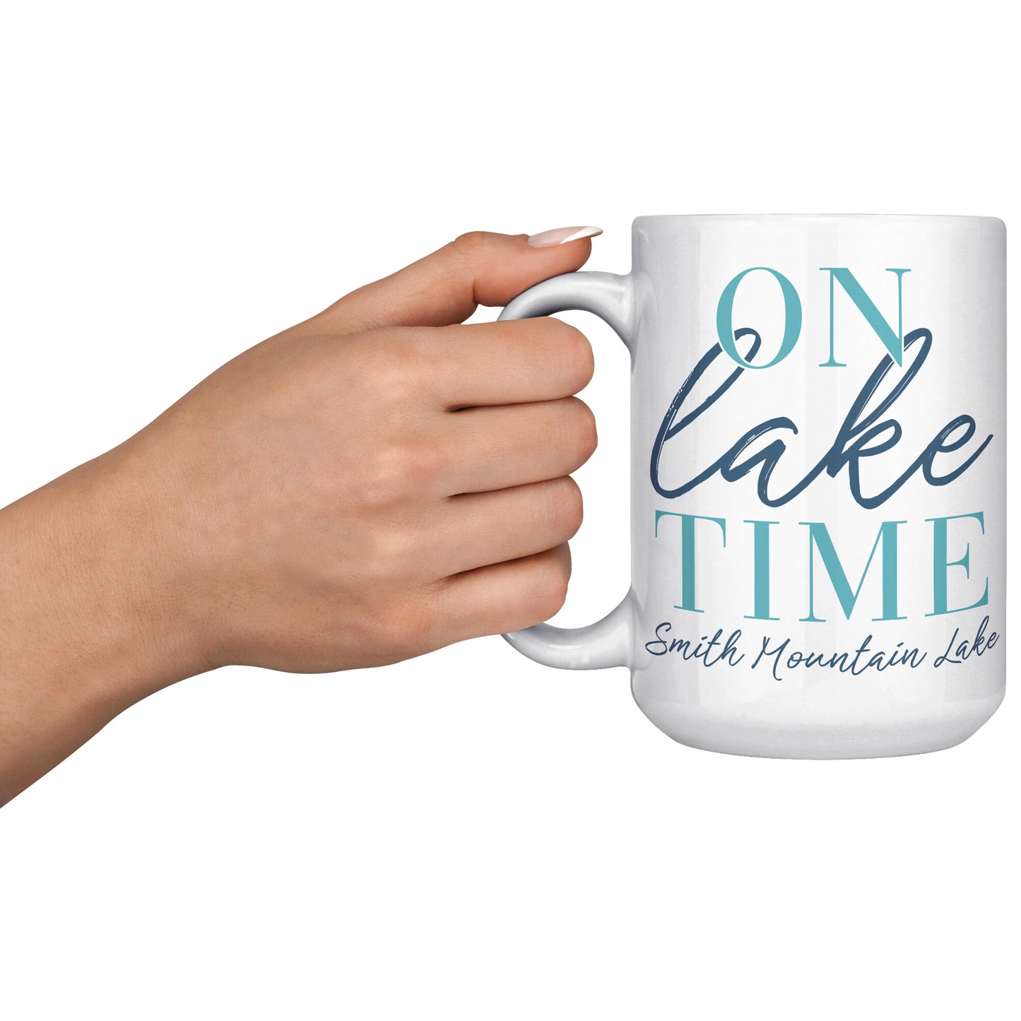 On Lake Time - Smith Mountain Lake, VA Custom Coffee Mug
