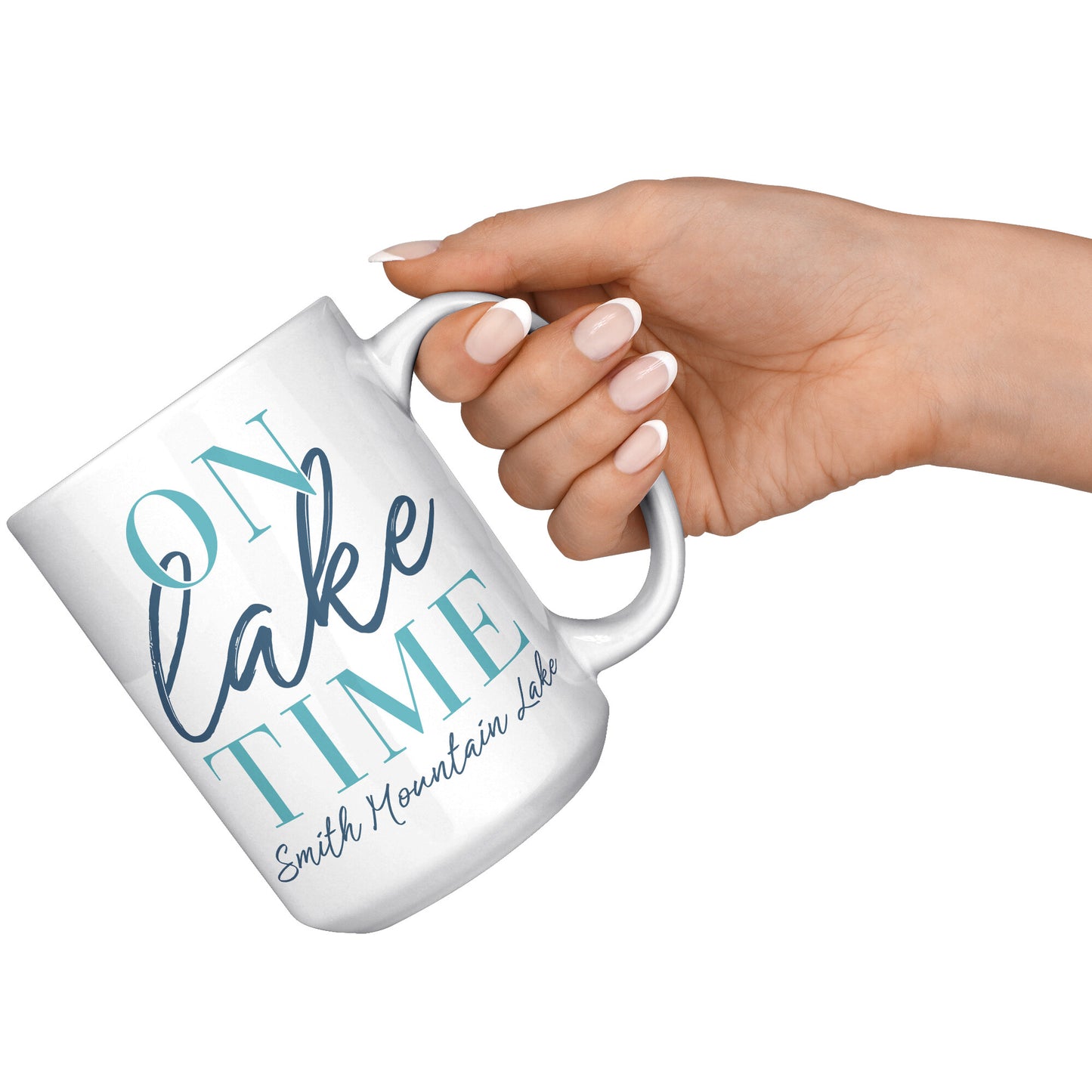On Lake Time - Smith Mountain Lake, VA Custom Coffee Mug