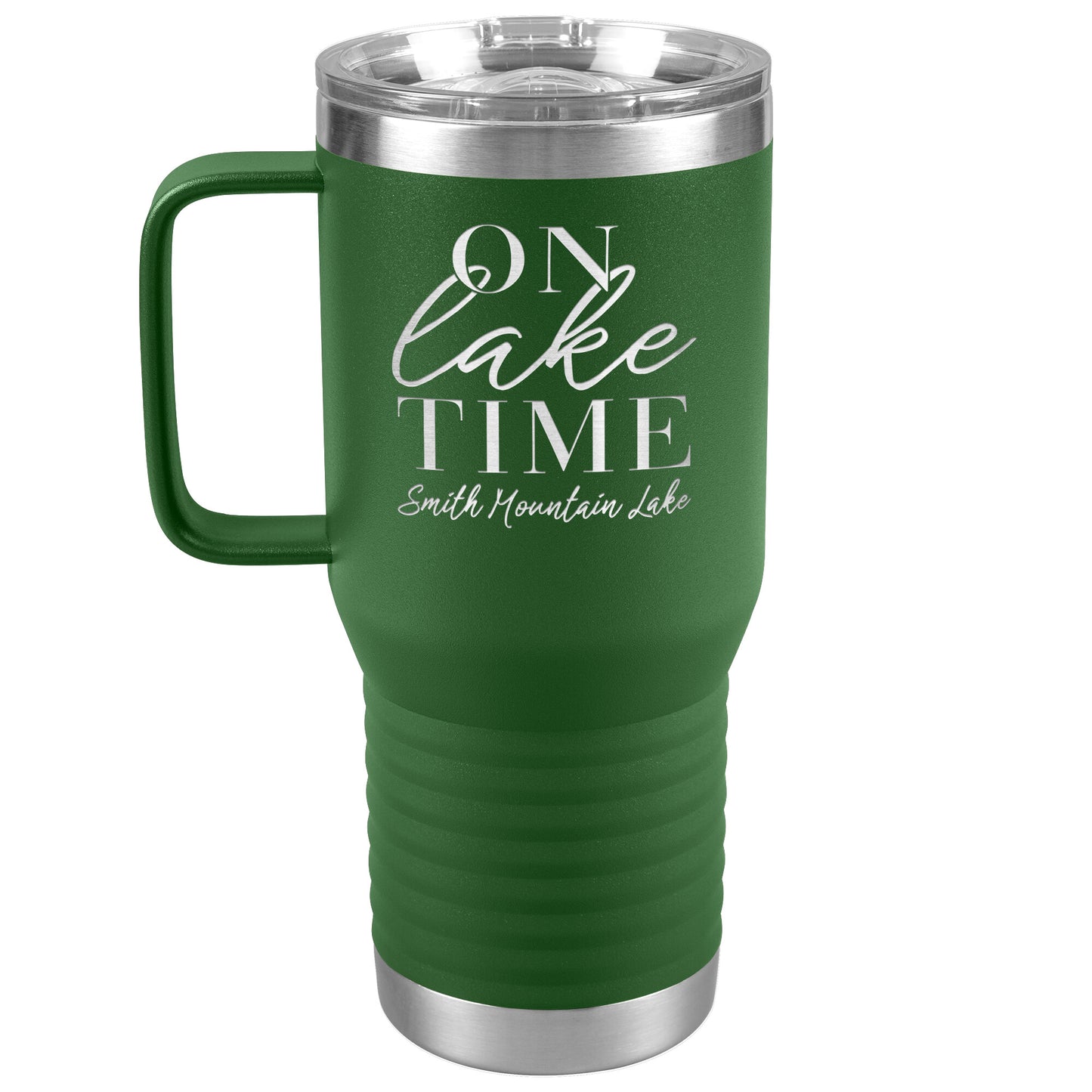 On Lake Time Smith Mountain Lake - Laser Etched Drink Tumbler