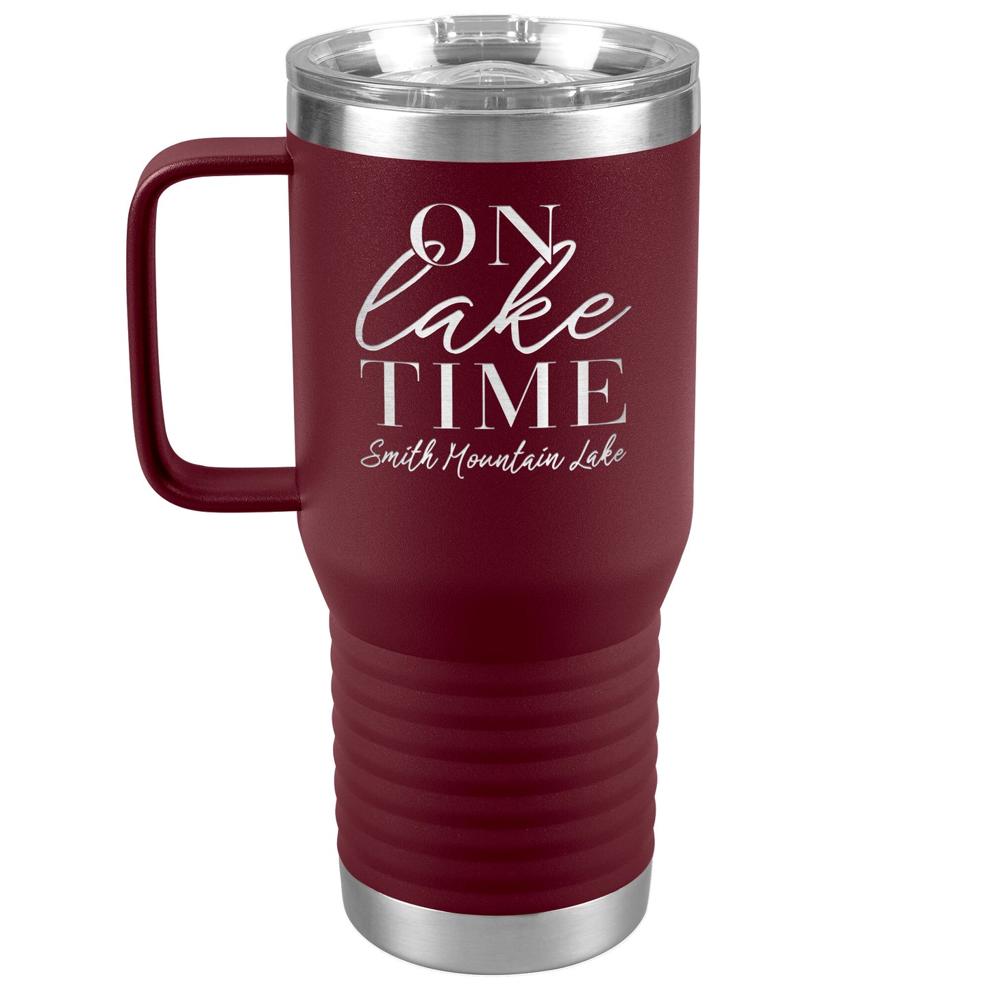 On Lake Time Smith Mountain Lake - Laser Etched Drink Tumbler