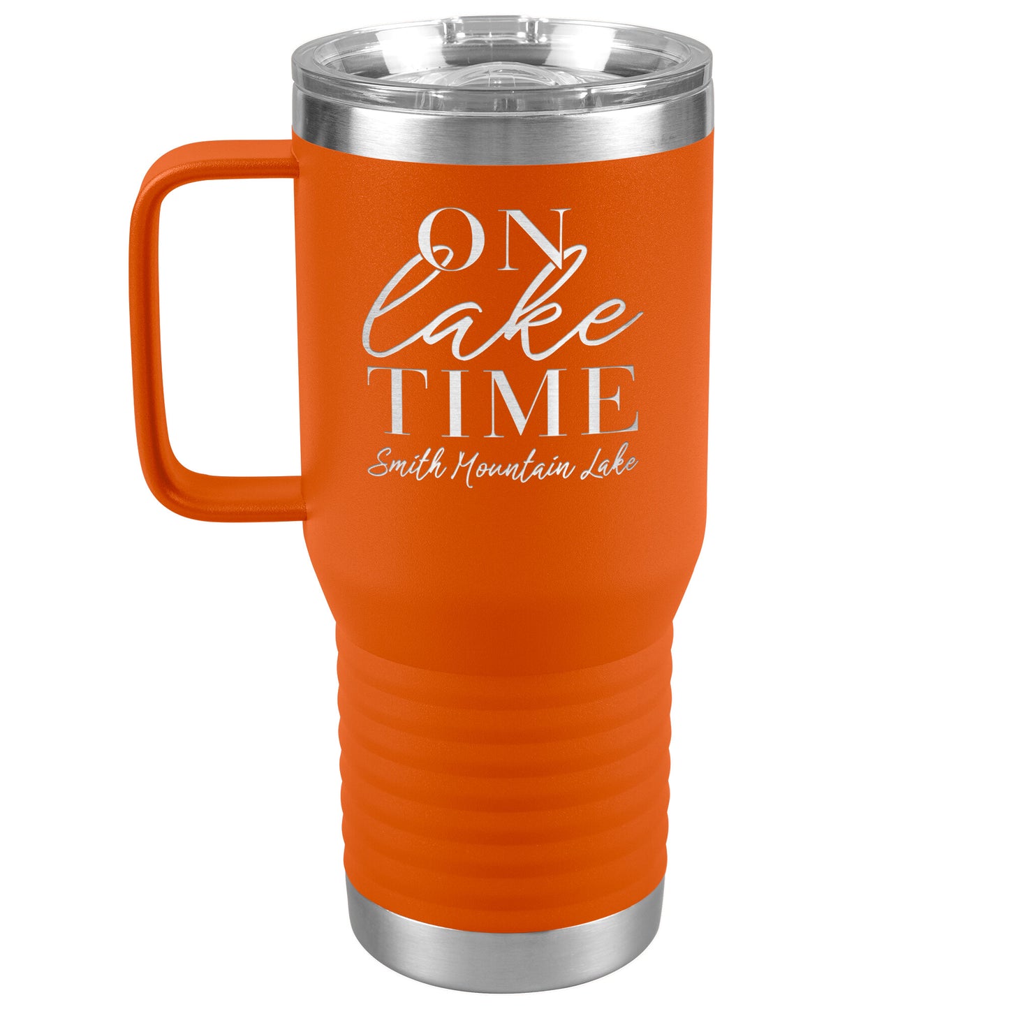 On Lake Time Smith Mountain Lake - Laser Etched Drink Tumbler