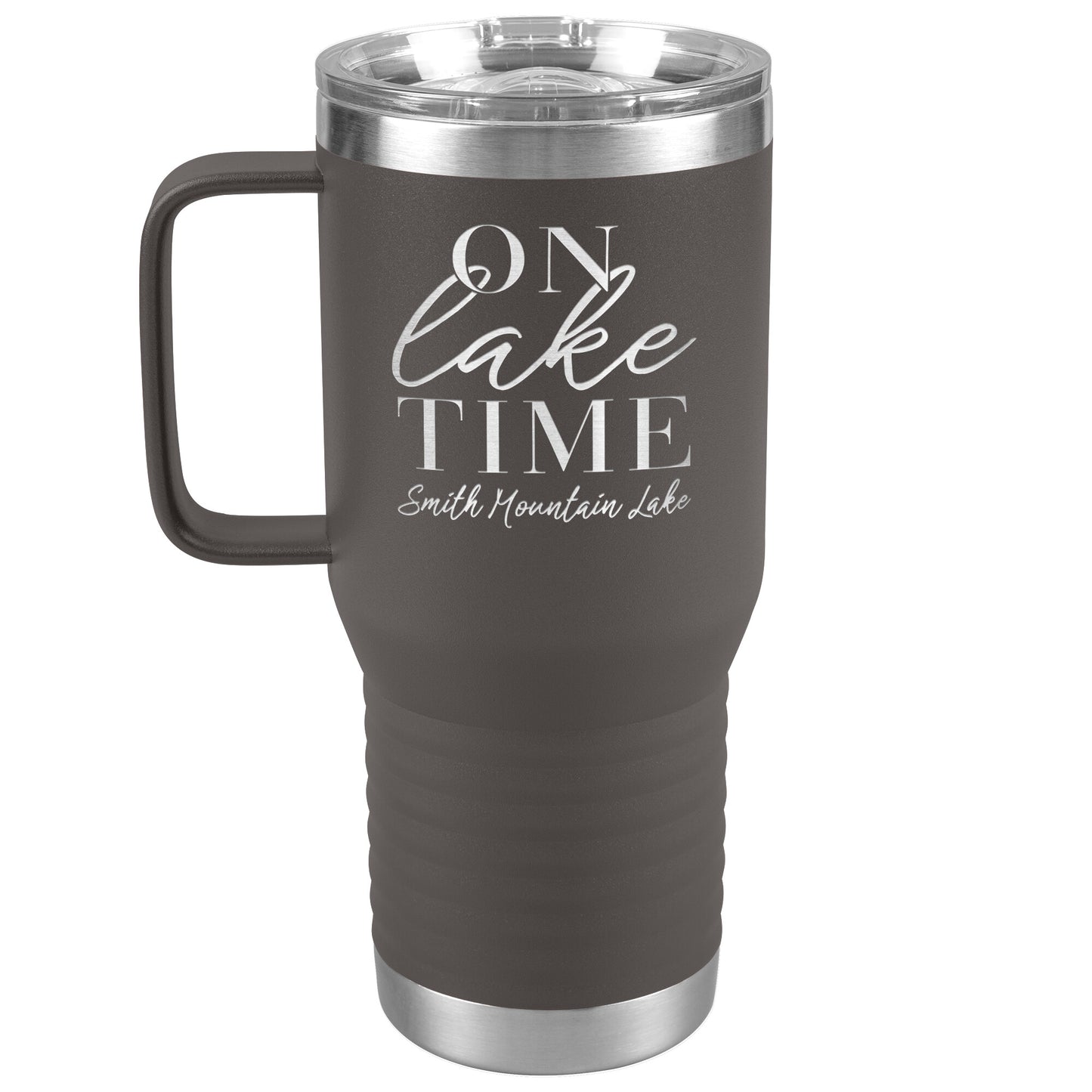 On Lake Time Smith Mountain Lake - Laser Etched Drink Tumbler