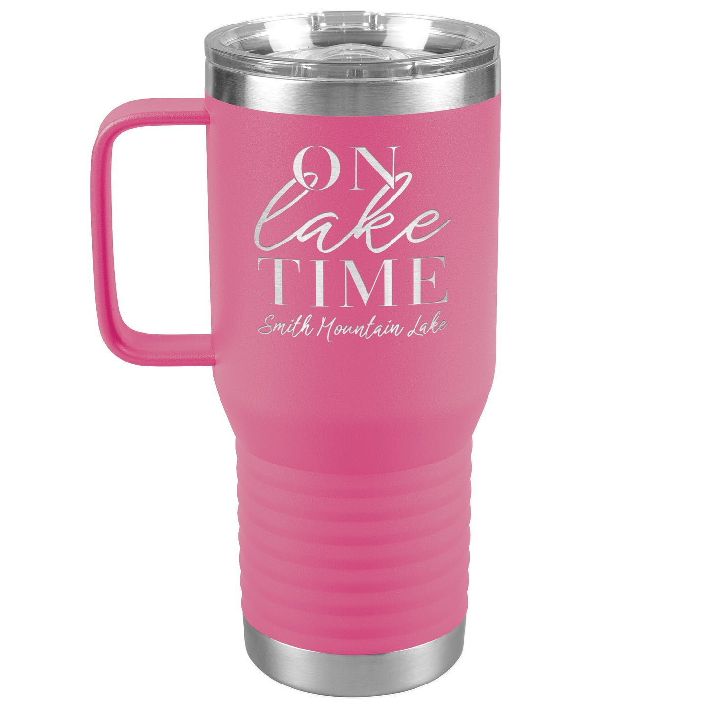 On Lake Time Smith Mountain Lake - Laser Etched Drink Tumbler