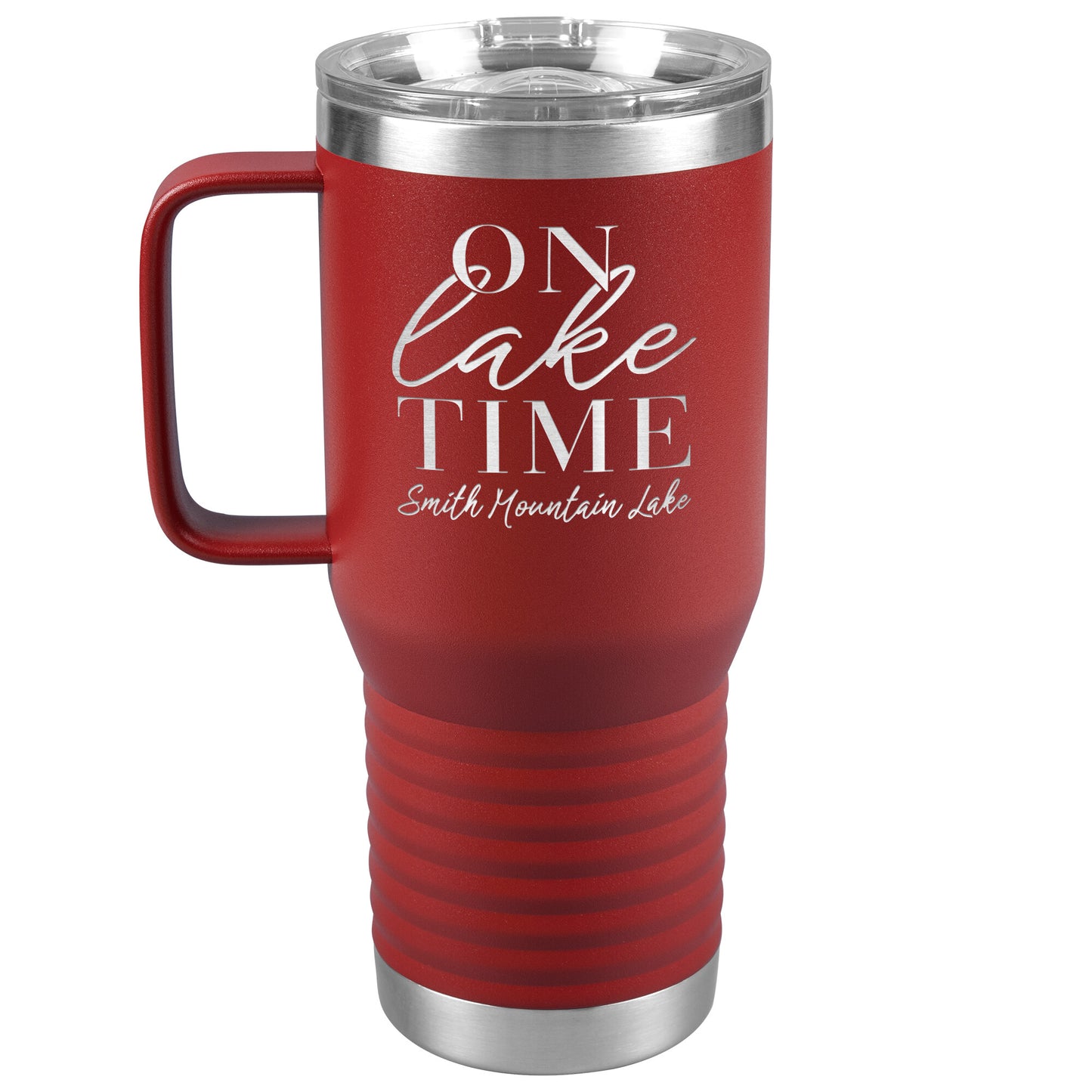 On Lake Time Smith Mountain Lake - Laser Etched Drink Tumbler