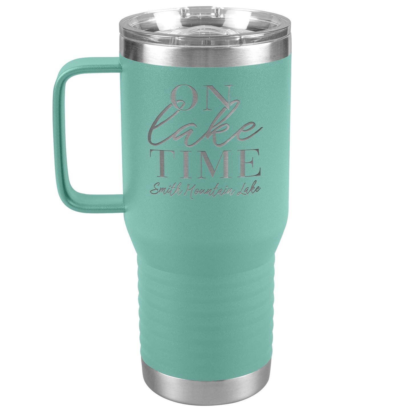 On Lake Time Smith Mountain Lake - Laser Etched Drink Tumbler