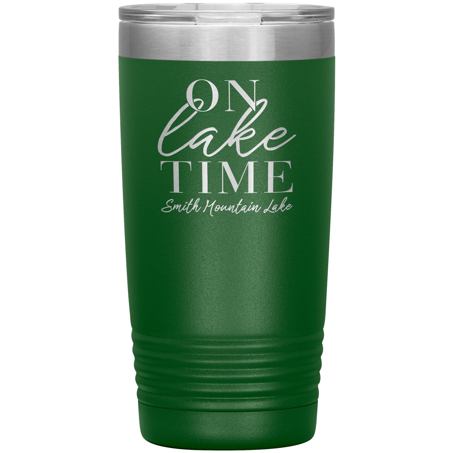 On Lake Time Smith Mountain Lake - Laser Etched Drink Tumbler