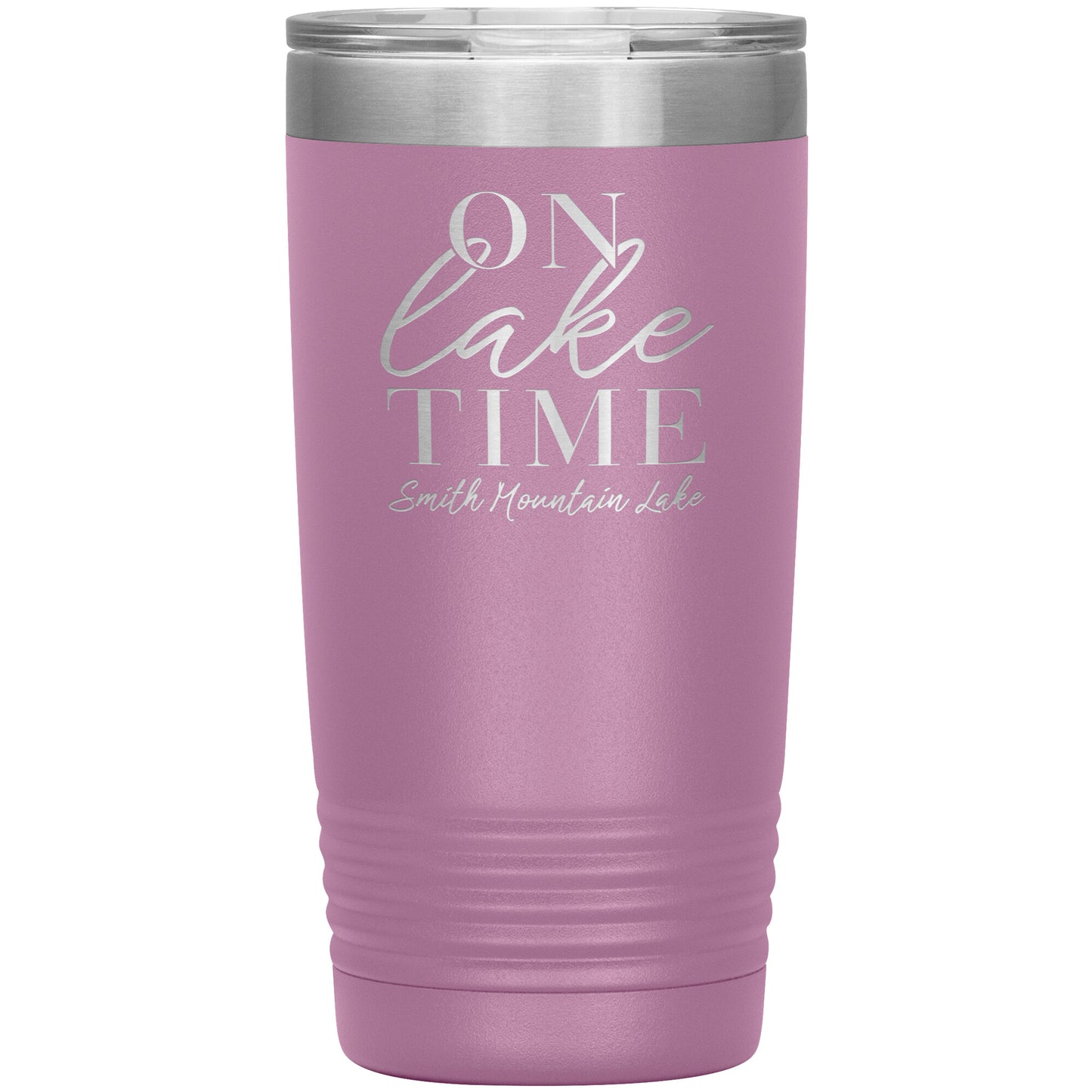 On Lake Time Smith Mountain Lake - Laser Etched Drink Tumbler