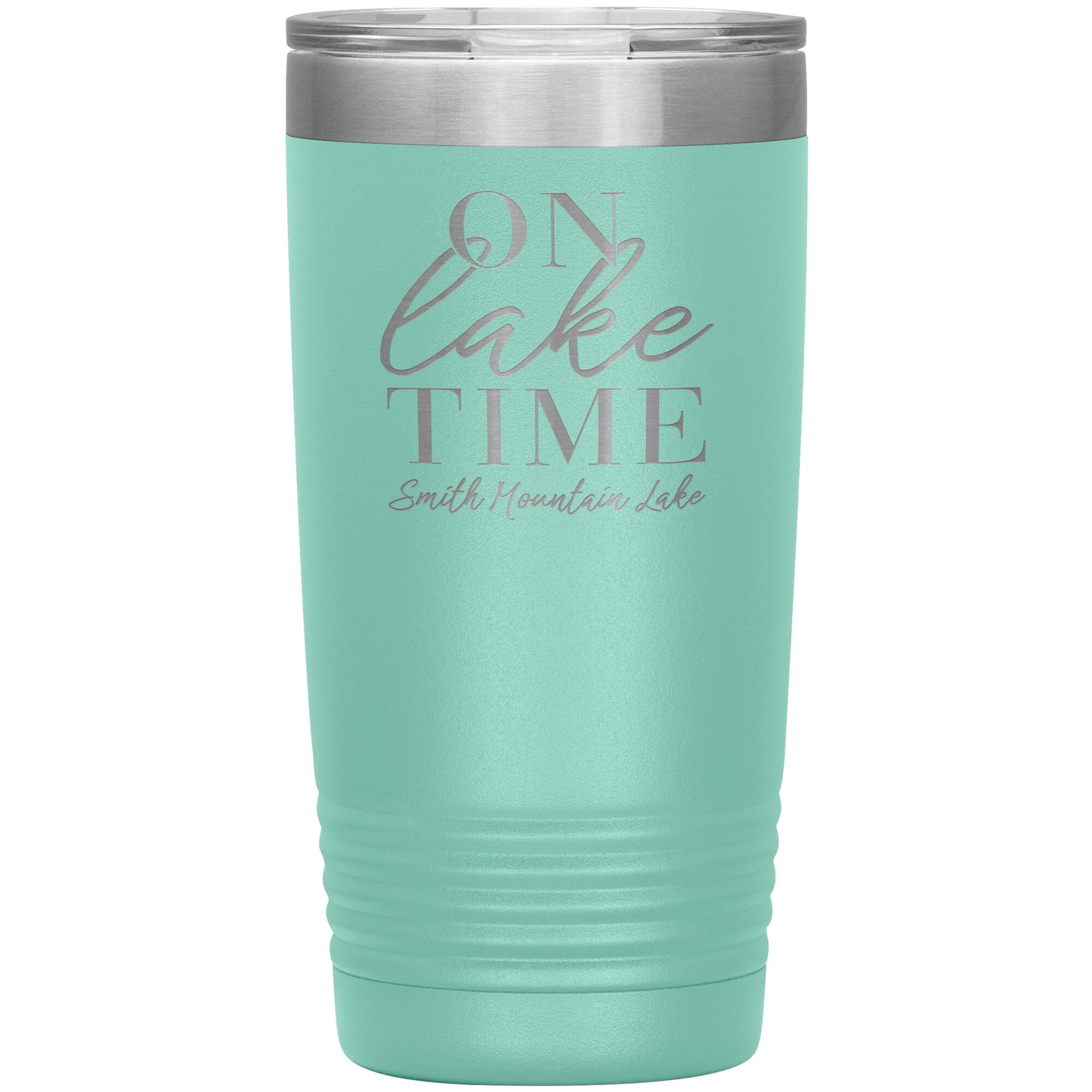 On Lake Time Smith Mountain Lake - Laser Etched Drink Tumbler