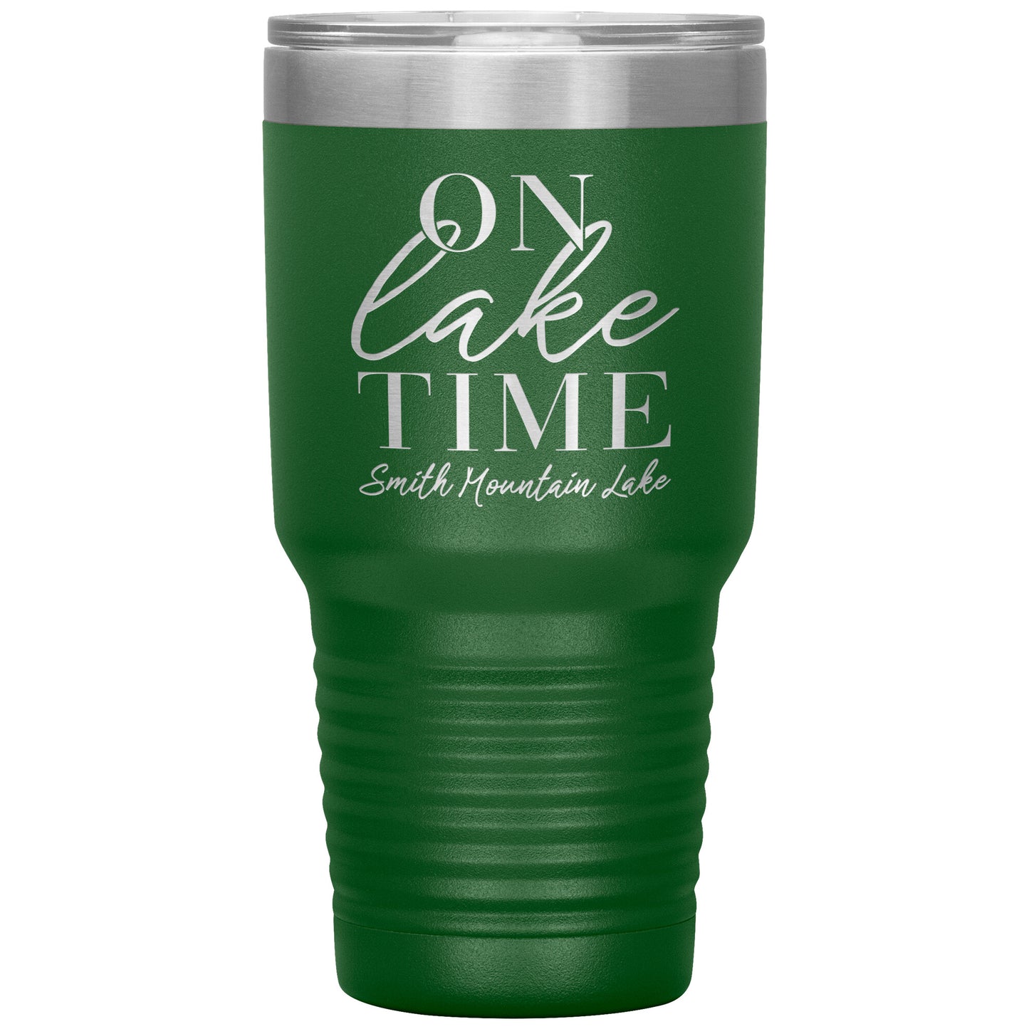 On Lake Time Smith Mountain Lake - Laser Etched Drink Tumbler