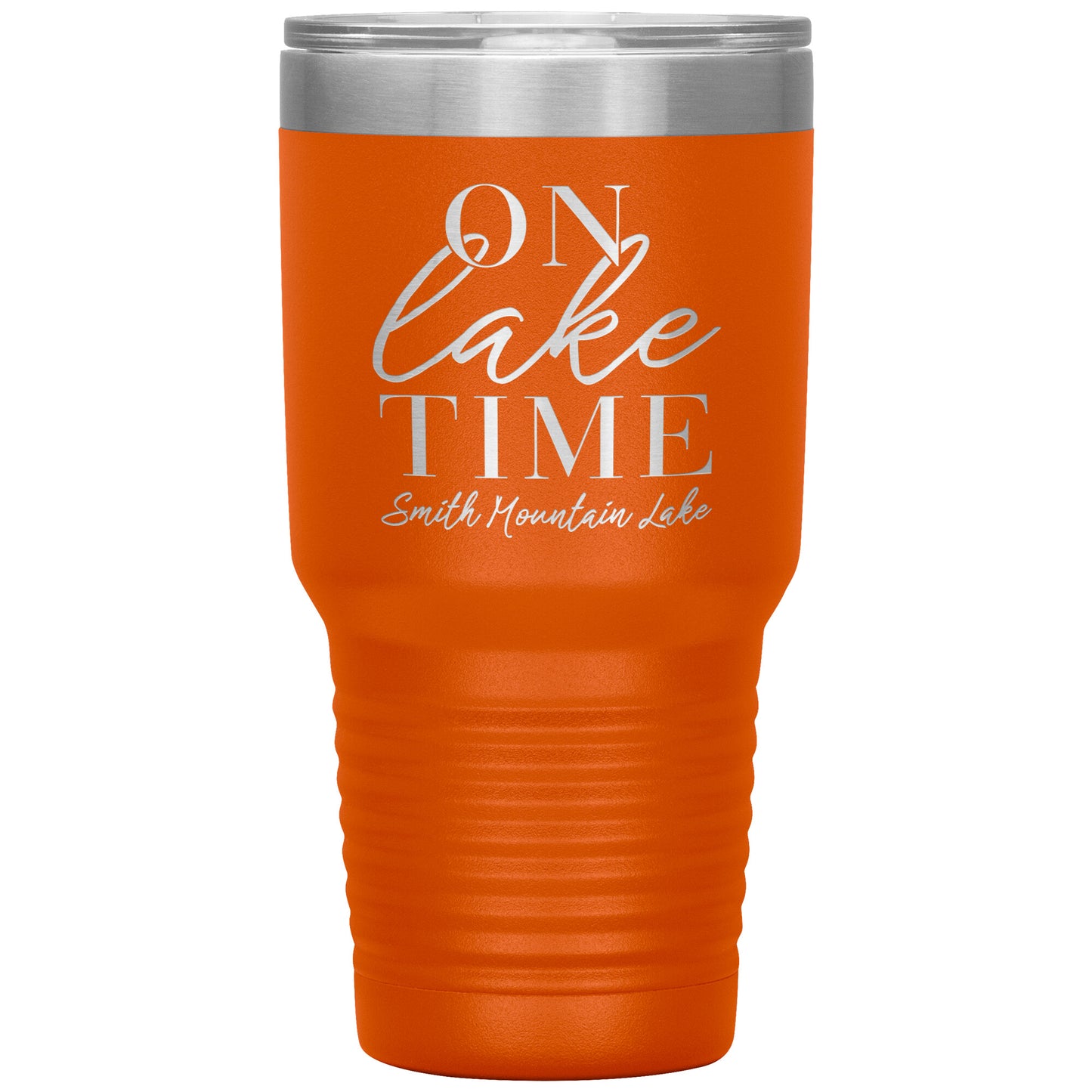 On Lake Time Smith Mountain Lake - Laser Etched Drink Tumbler