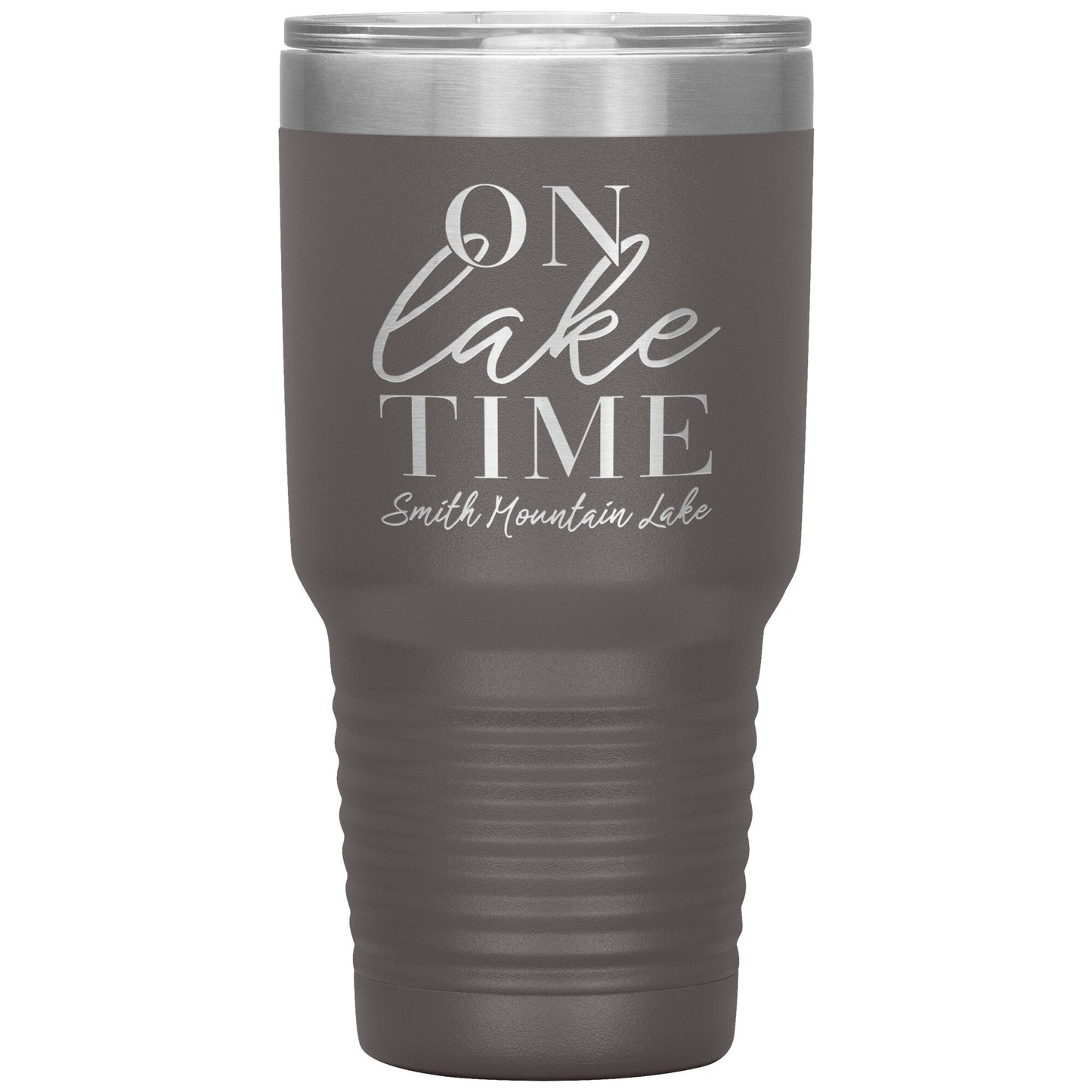 On Lake Time Smith Mountain Lake - Laser Etched Drink Tumbler