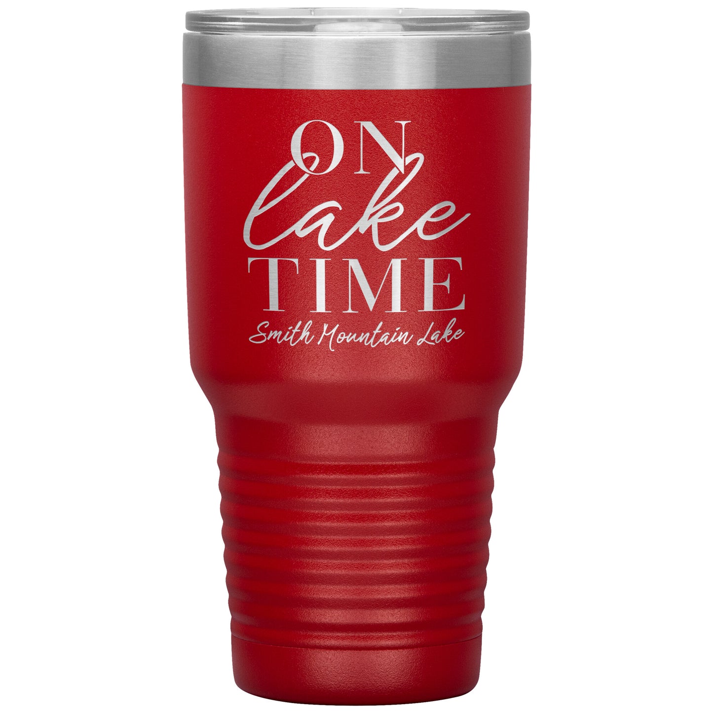 On Lake Time Smith Mountain Lake - Laser Etched Drink Tumbler