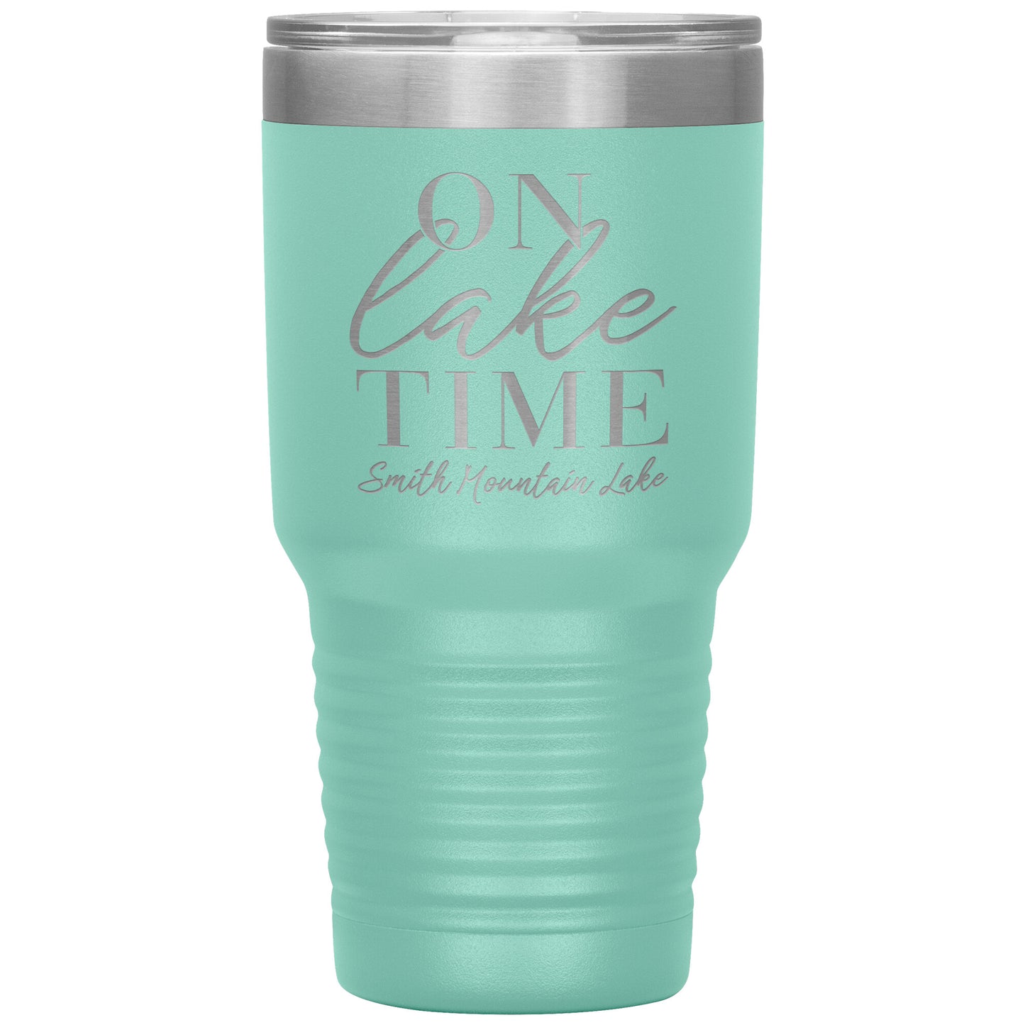 On Lake Time Smith Mountain Lake - Laser Etched Drink Tumbler