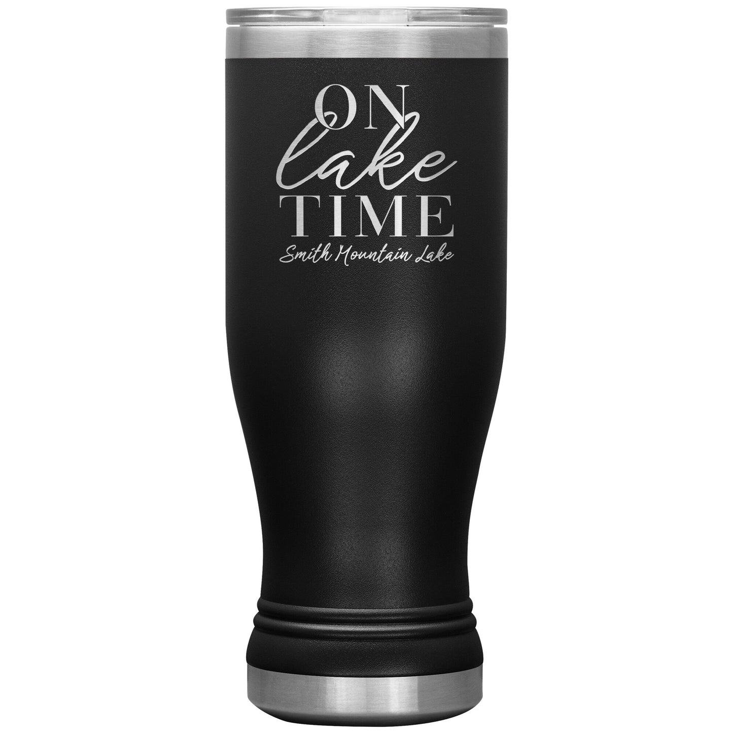On Lake Time Smith Mountain Lake - Laser Etched Drink Tumbler