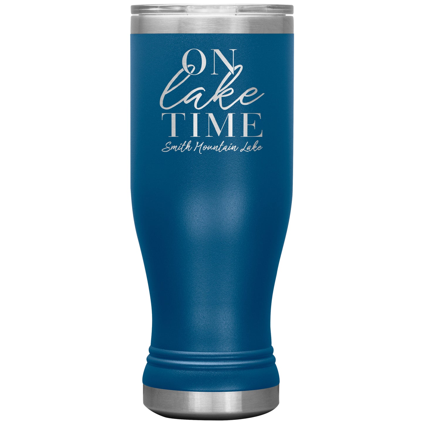 On Lake Time Smith Mountain Lake - Laser Etched Drink Tumbler