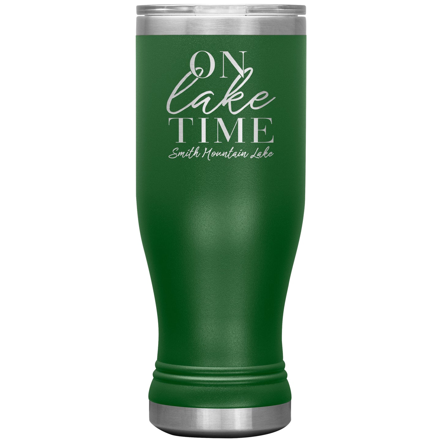 On Lake Time Smith Mountain Lake - Laser Etched Drink Tumbler