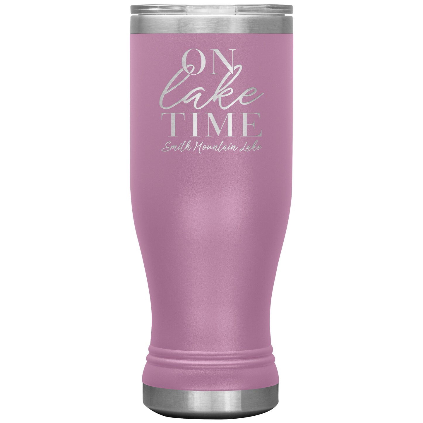 On Lake Time Smith Mountain Lake - Laser Etched Drink Tumbler
