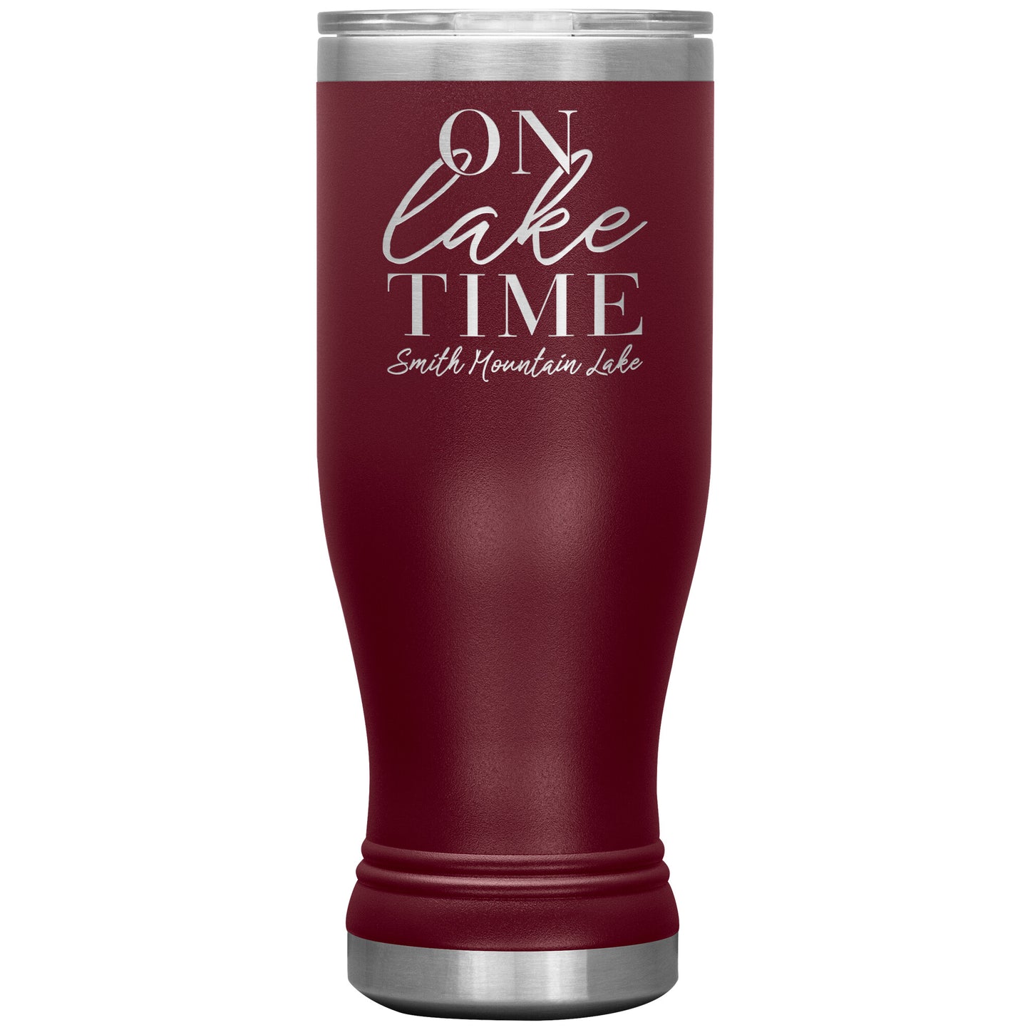 On Lake Time Smith Mountain Lake - Laser Etched Drink Tumbler