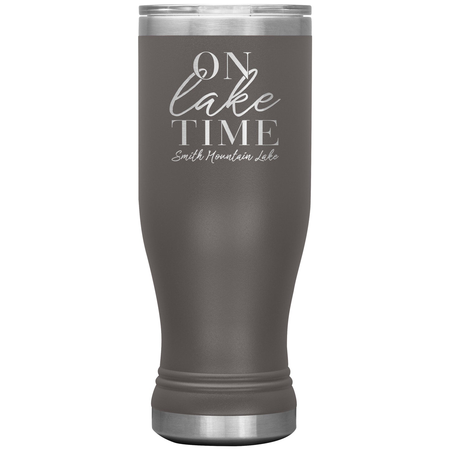 On Lake Time Smith Mountain Lake - Laser Etched Drink Tumbler