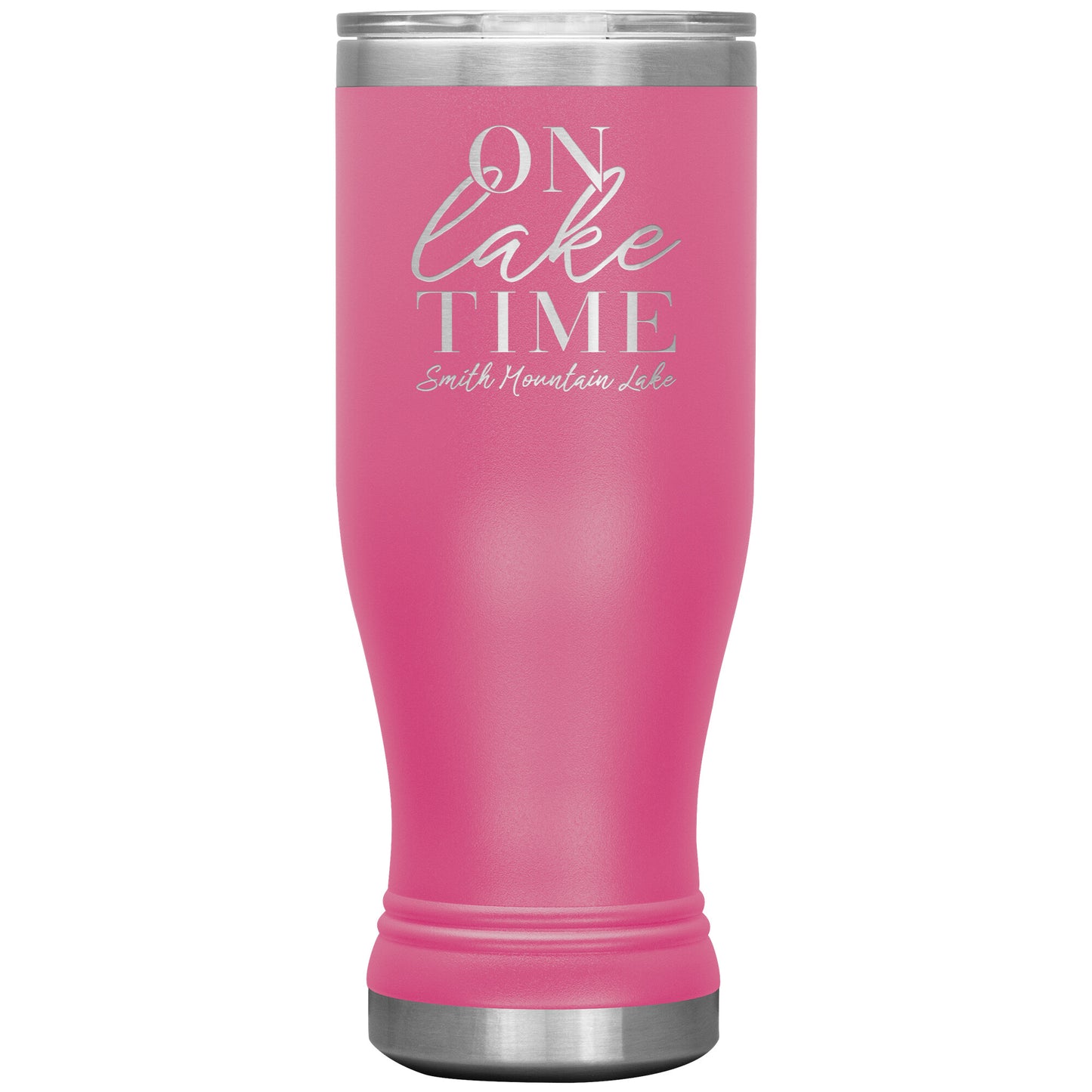 On Lake Time Smith Mountain Lake - Laser Etched Drink Tumbler