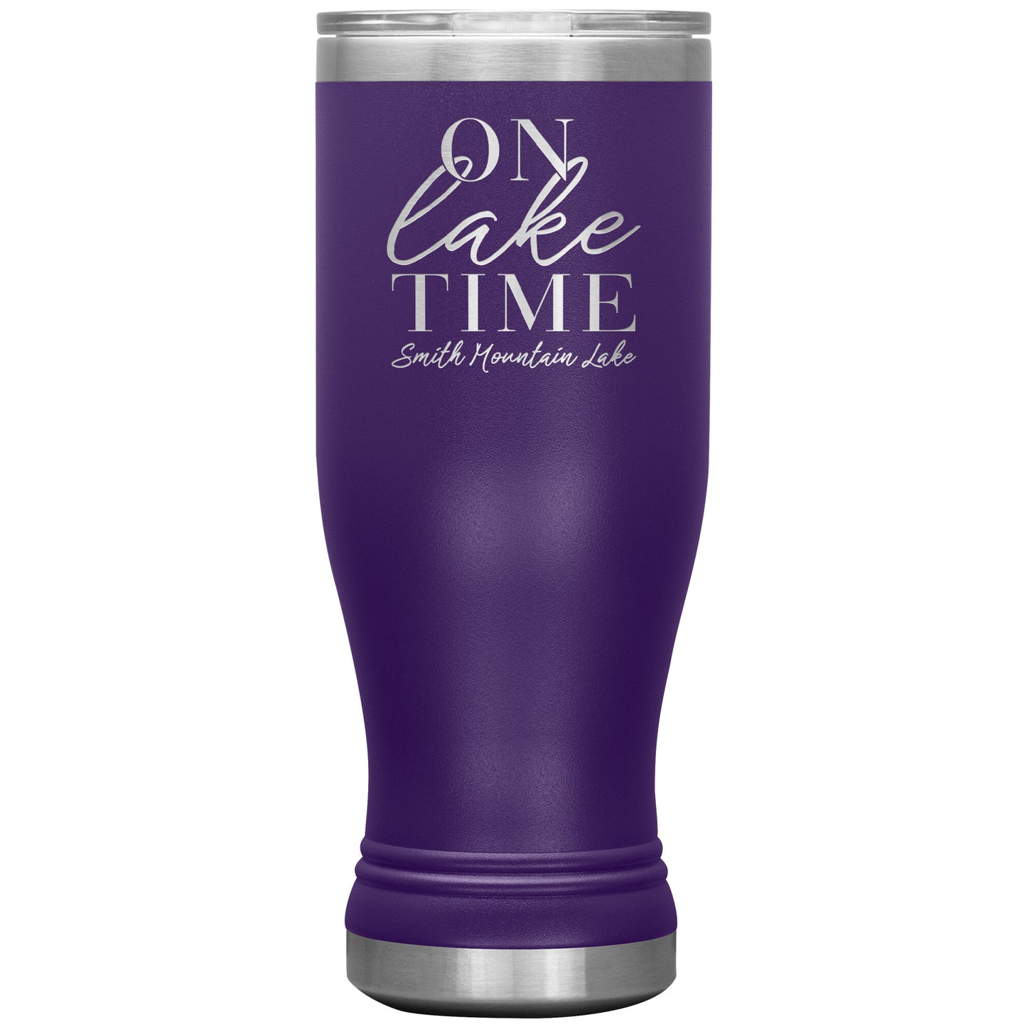 On Lake Time Smith Mountain Lake - Laser Etched Drink Tumbler