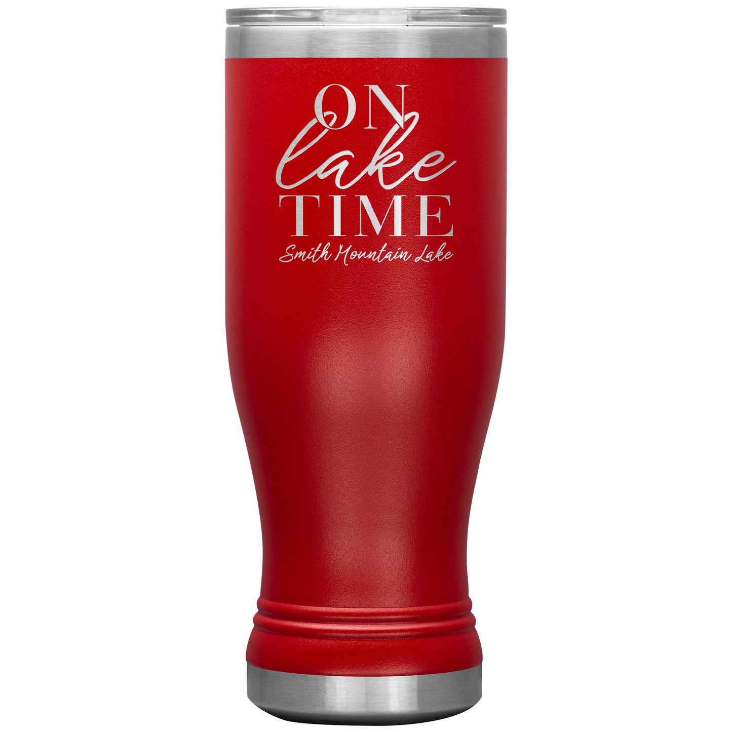 On Lake Time Smith Mountain Lake - Laser Etched Drink Tumbler