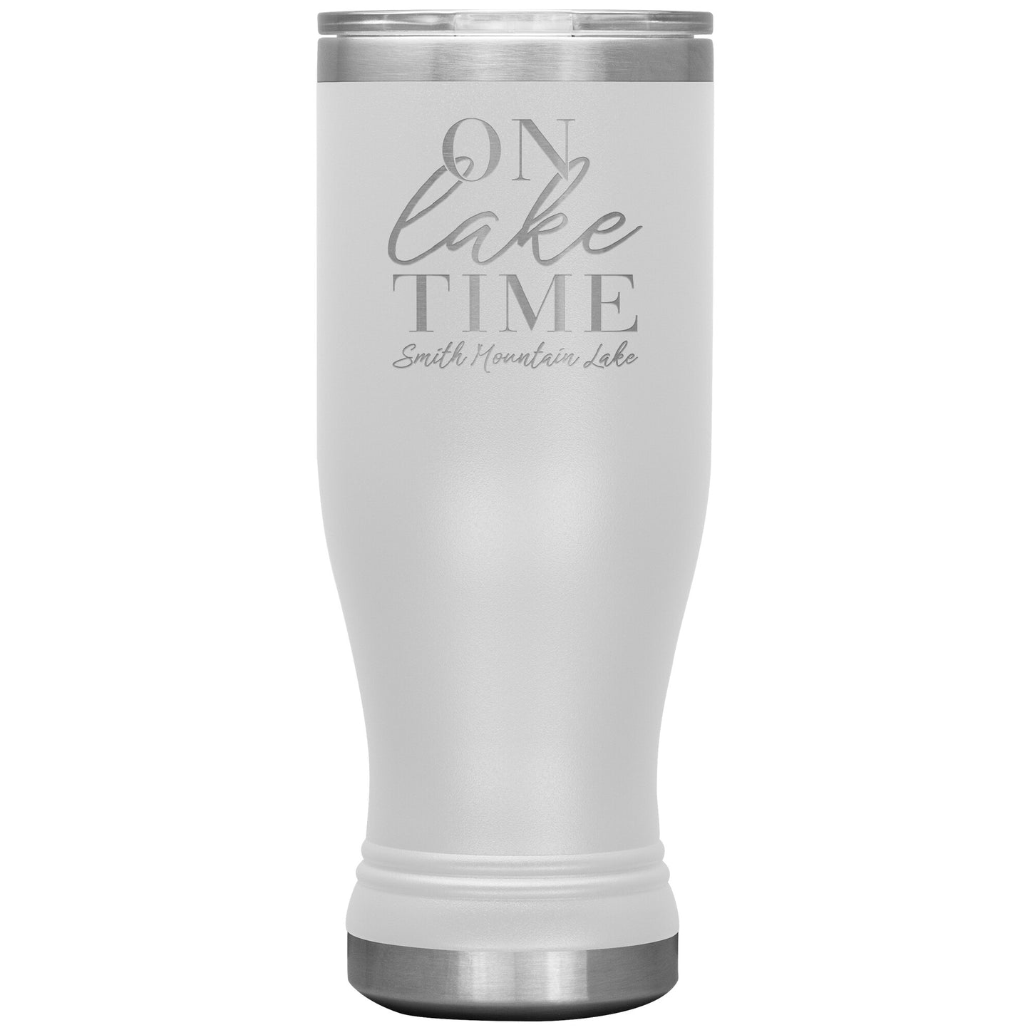 On Lake Time Smith Mountain Lake - Laser Etched Drink Tumbler